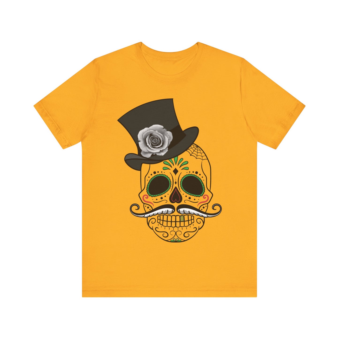 Unisex-T-Shirt aus Baumwolle mit Totenkopf