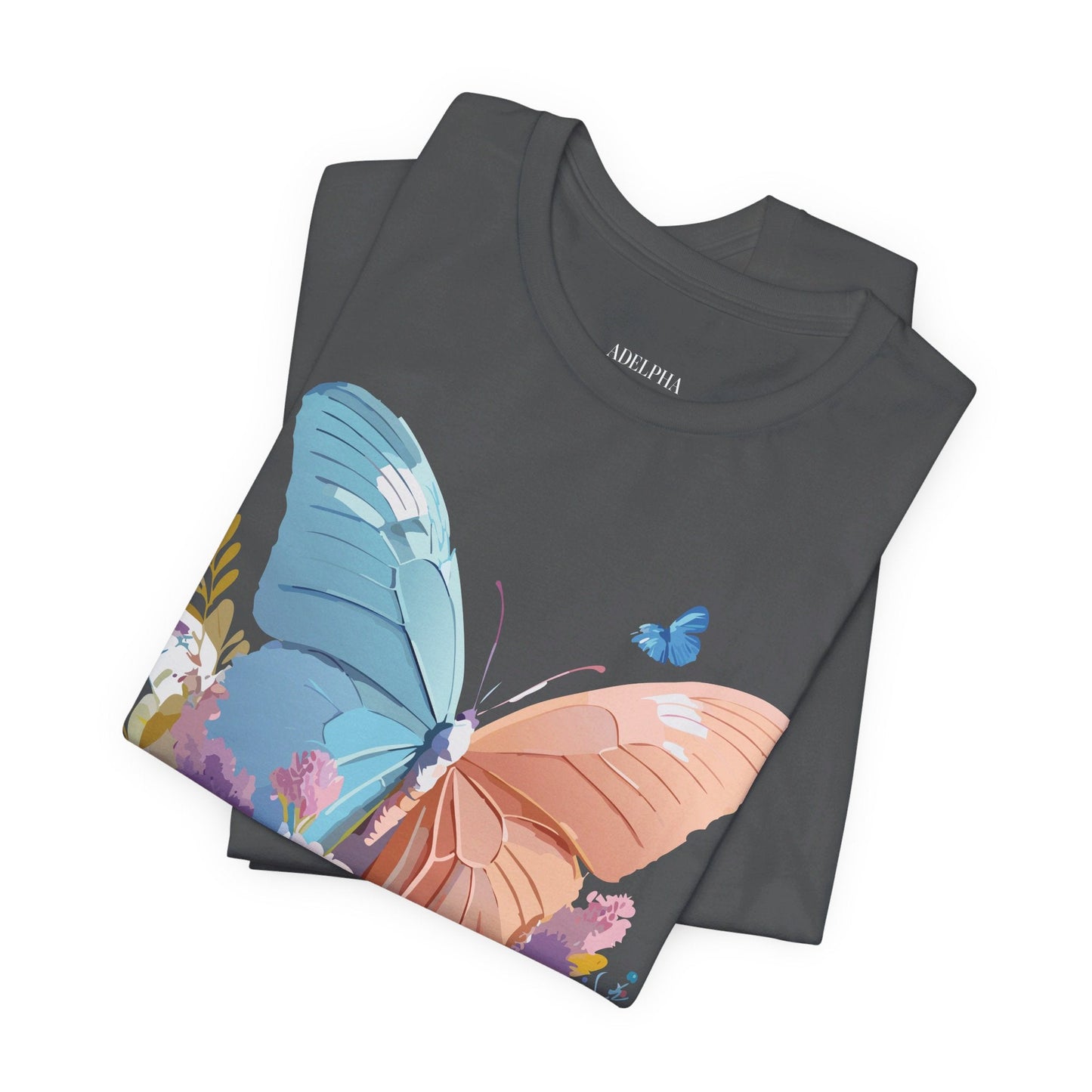 Butterfly Graphic Tee Adelpha Unisex Short Sleeve Art Design