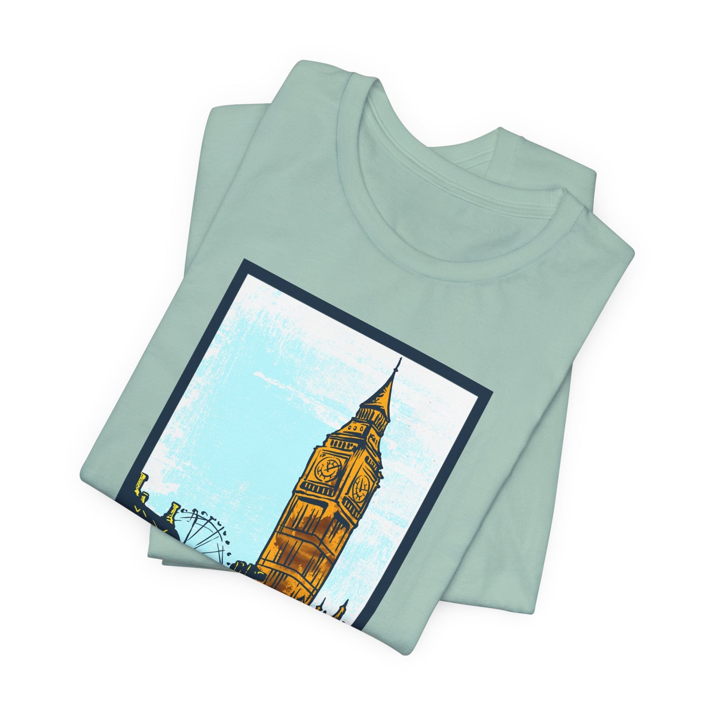 Retro Poster London Graphic Design Tee, London Shirt, Vintage Tees, Art Design T-Shirt, Graphic Tee, Retro Art Shirts