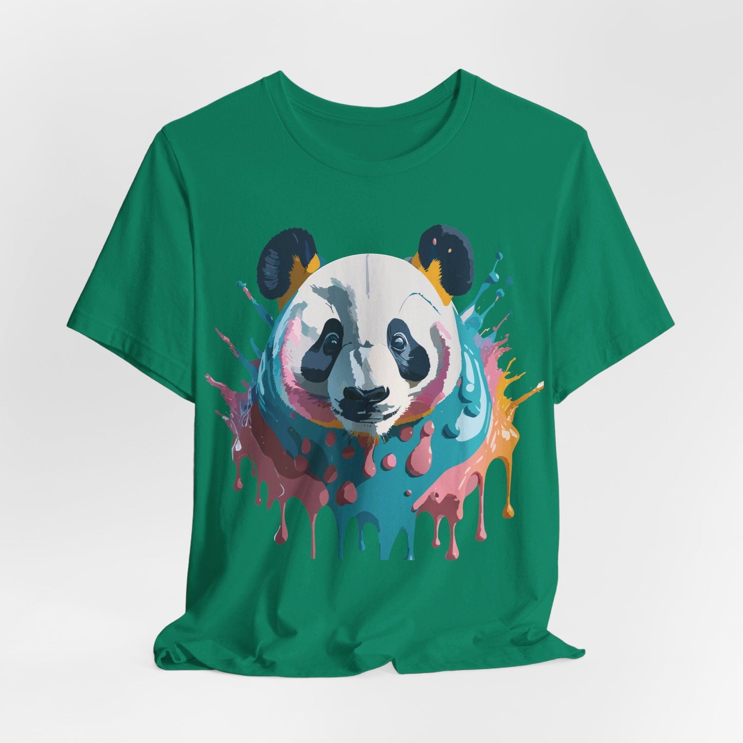 Panda Graphic Tee Unisex Short Sleeve Art Design By Adelpha Vintage Inspired Shirt