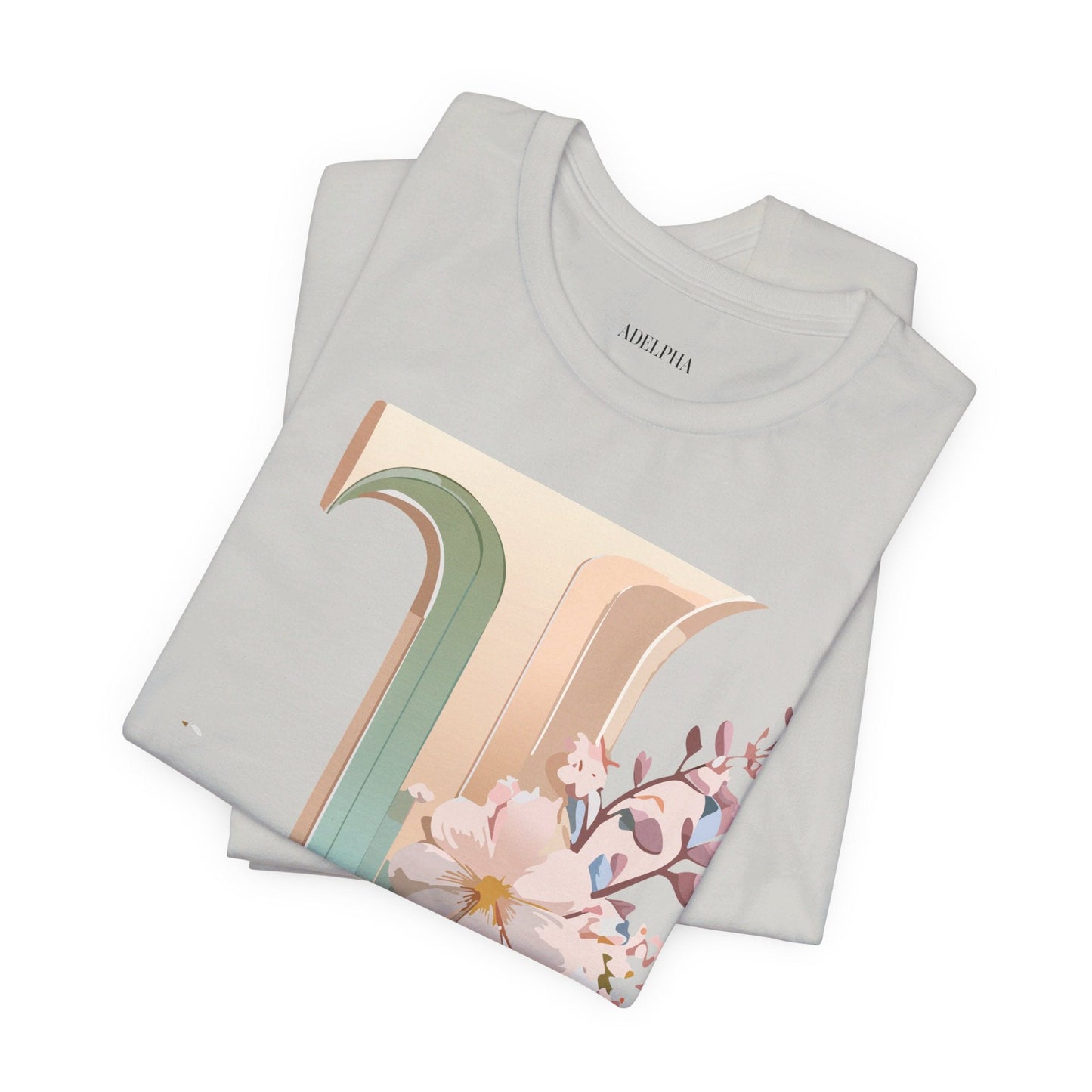 Adelpha Letter J Graphic Tee Unisex Jersey Short Sleeve Vintage Inspired Art Design Shirt