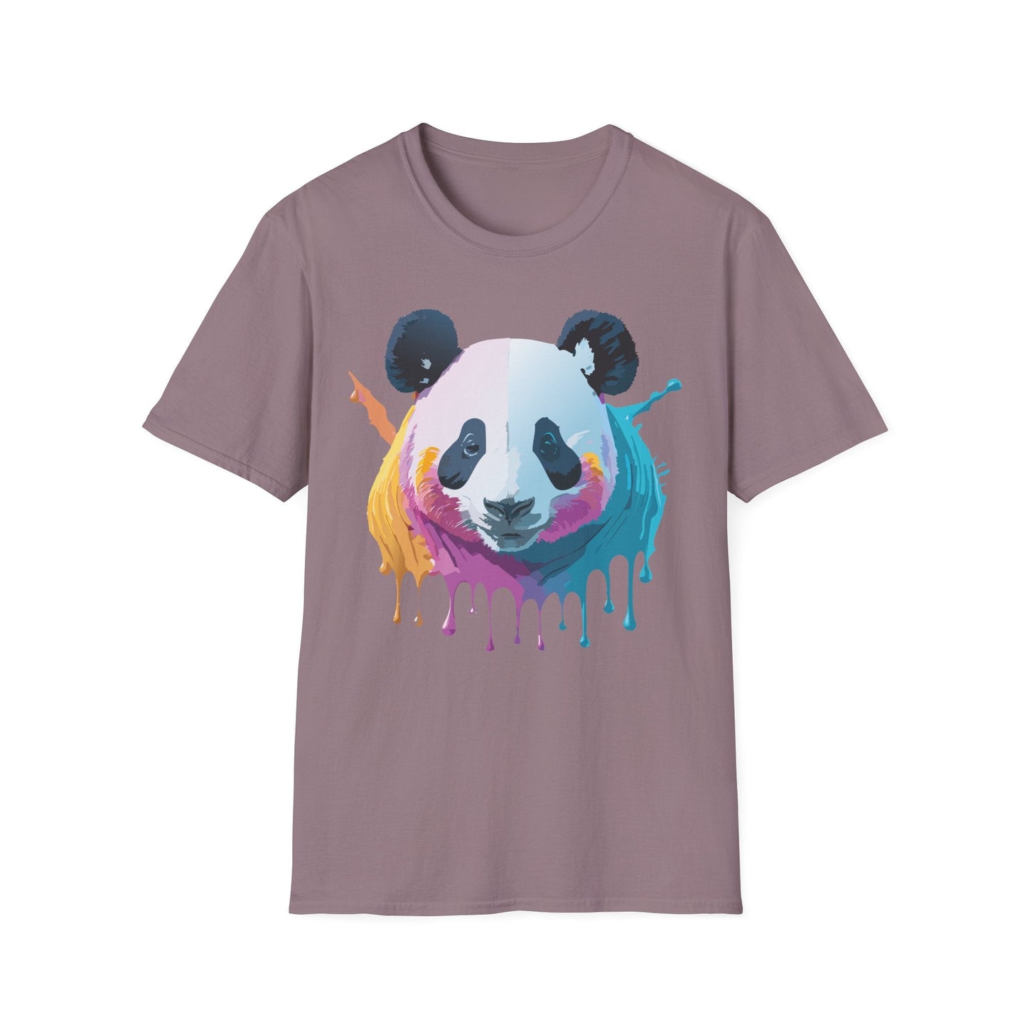 Panda Shirt Unisex T Shirt Softstyle Gildan 64000 100 Percent Ring Spun Cotton Animal Tee