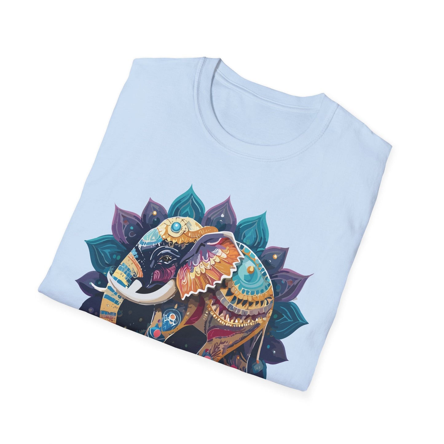 Elephant T Shirt Unisex Softstyle Cotton Tee Gildan 64000 Comfortable Everyday Wear