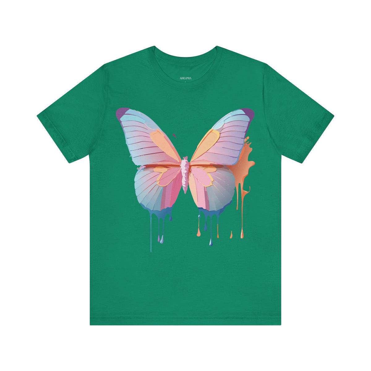 Butterfly Graphic Unisex Cotton Bella+Canvas Tee with Art Design n71