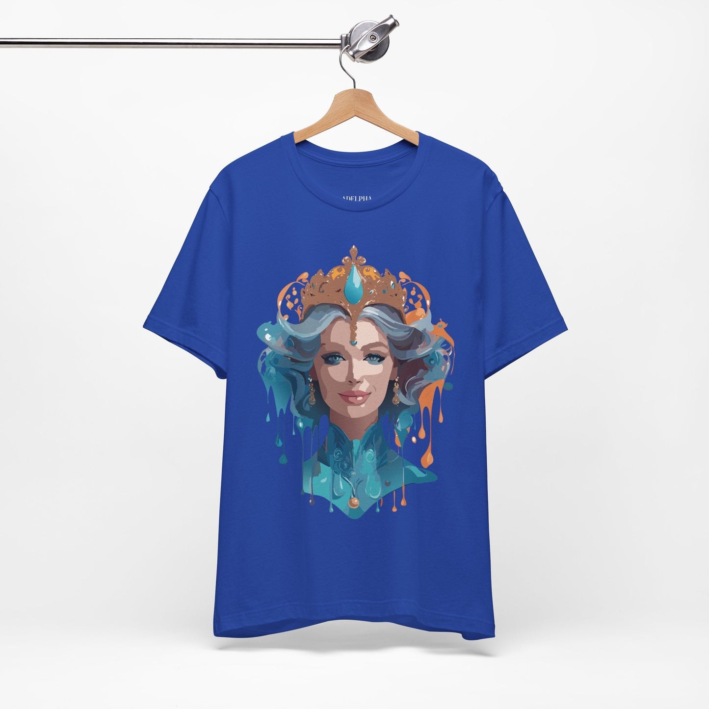 Queen Graphic Tee Unisex Adelpha Vintage Artwork Short Sleeve Premium Casual Wear