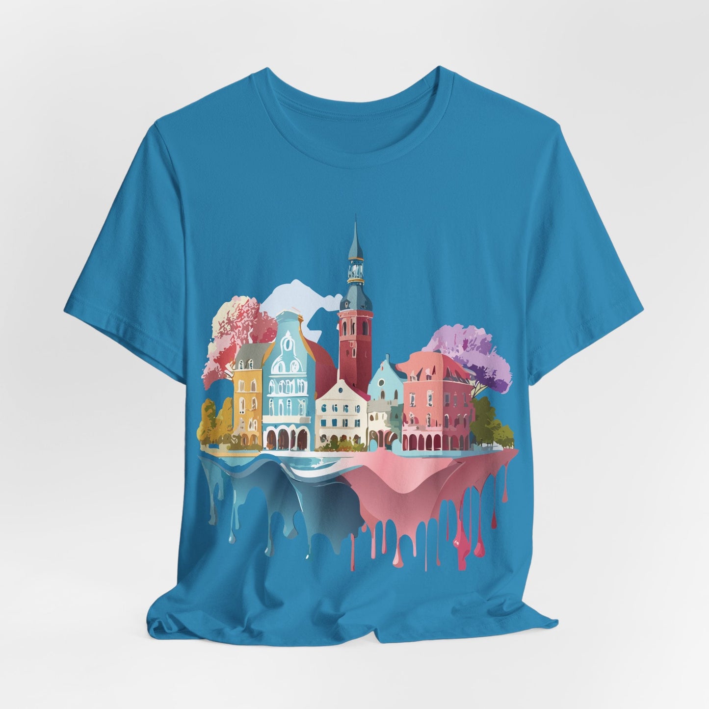 Germany Graphic Tee for Unisex Short Sleeve Shirt by Adelpha Art Design Vintage Inspired