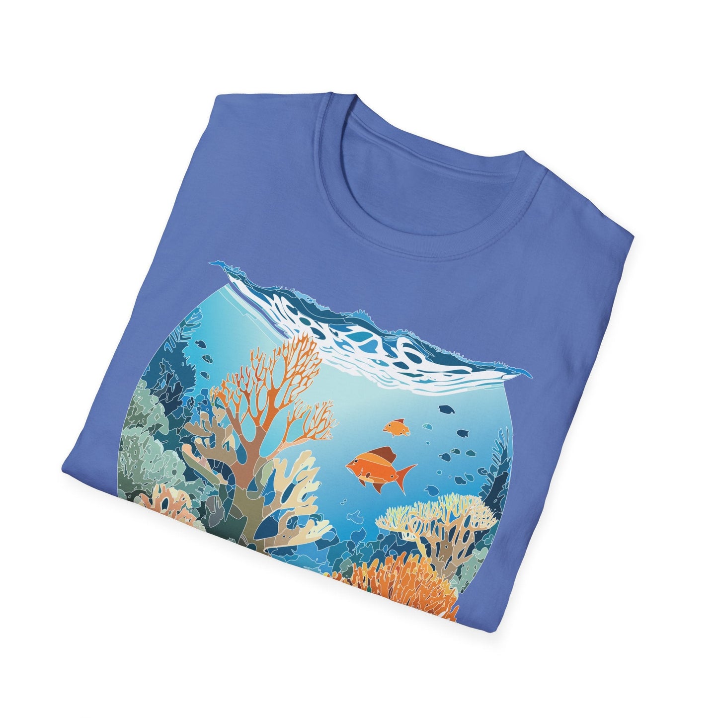 Ocean Tee Shirt Unisex Gildan Softstyle Cotton Tee Shirt 64000 Lightweight Breathable Comfort