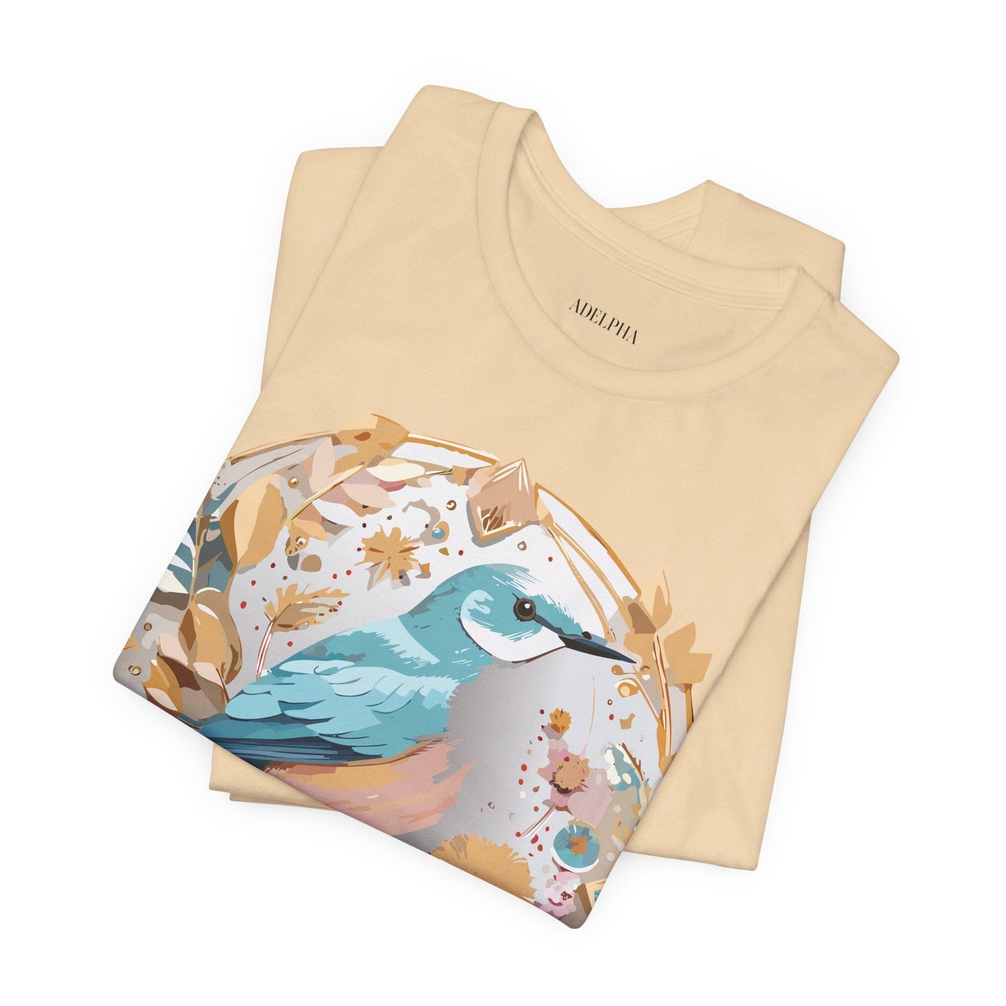 Adelpha Medallion Shirt Unisex Graphic Tee With Vintage Inspired Artwork Short Sleeve Jersey