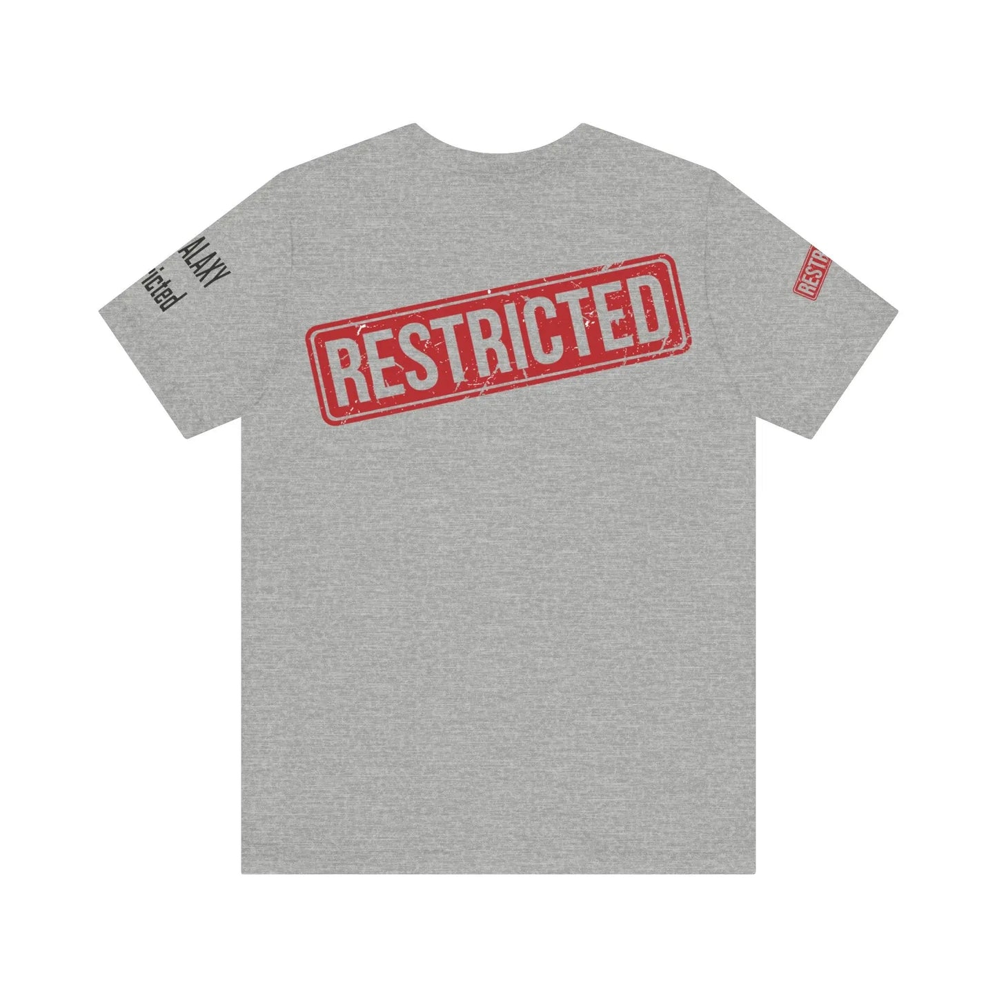Bad Galaxy Tee Shirt With Red Stamp 100 Percent Cotton Made In USA Eco Friendly Inks