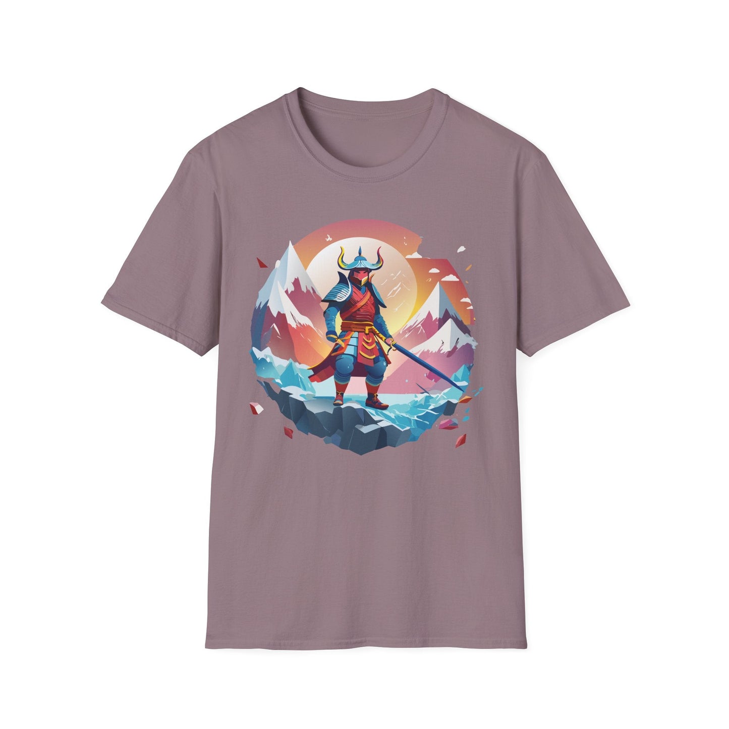 Samurai Style T Shirt Unisex Softstyle 64000 100 Percent Ring Spun Cotton Comfortable Tee