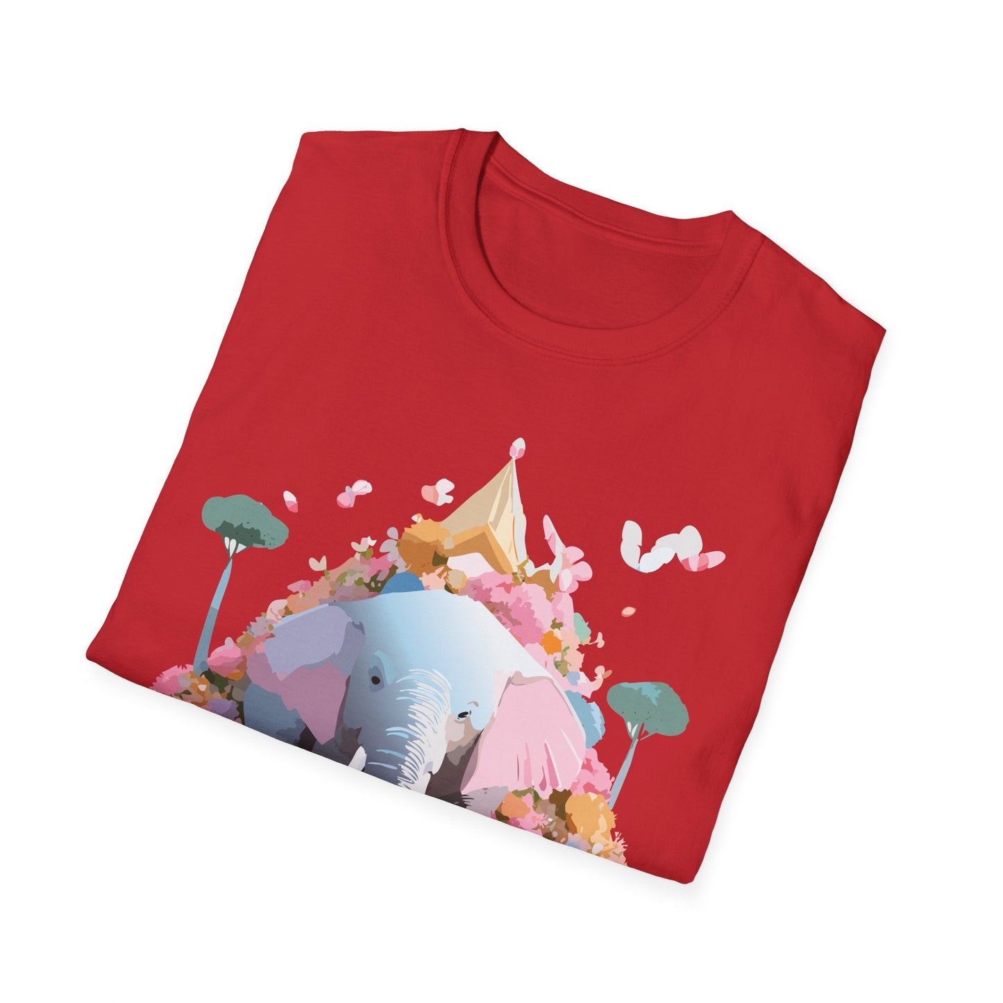 Elephant Graphic T Shirt For Animals Unisex Gildan Softstyle 64000 Cotton Tee Apparel