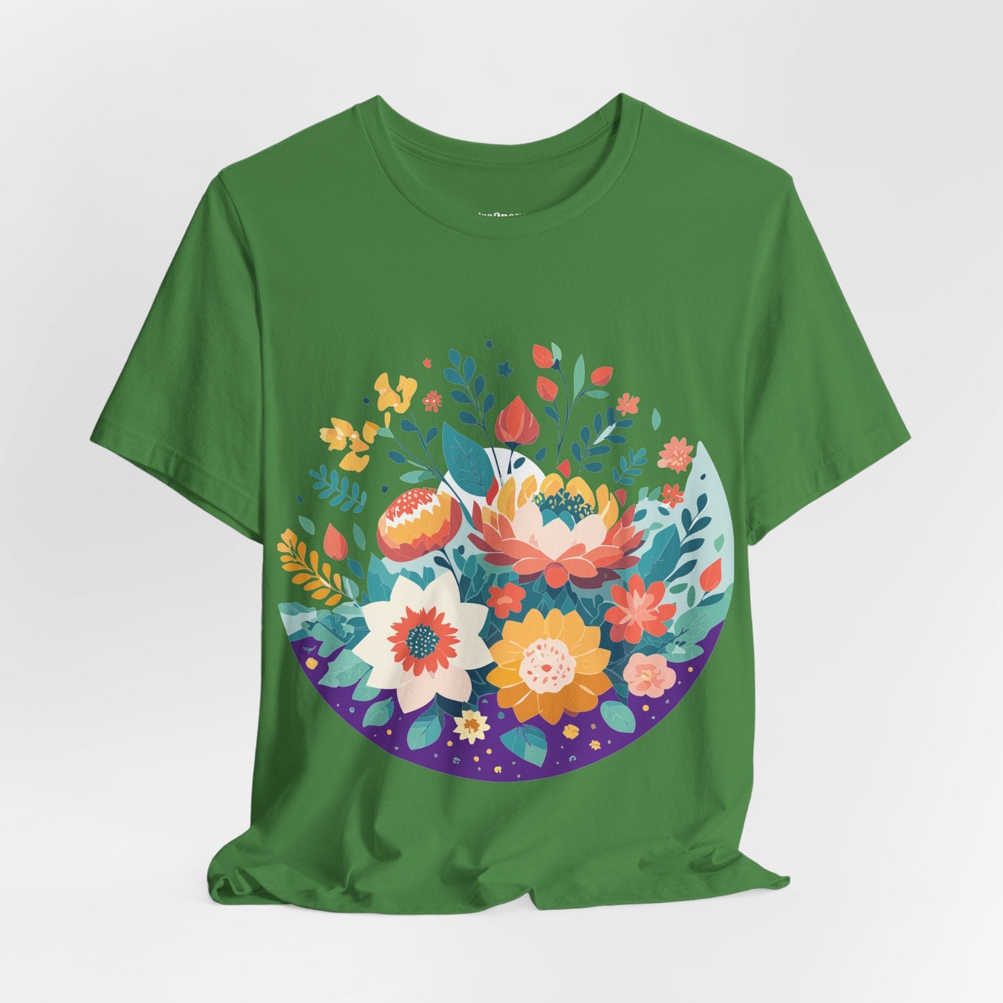 Flowers Shirt Floral Shirt Unisex Jersey Short Sleeve Tee Breathable Fabric Free Shipping