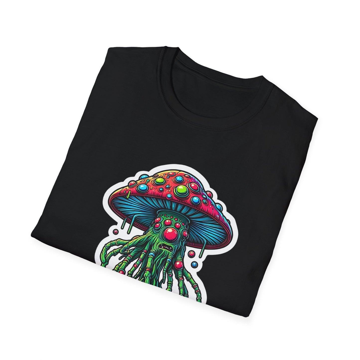 Mashroom Tee Shirt Unisex Funny Mashroom Shirt With Fungus Art Design Gildan Softstyle 64000