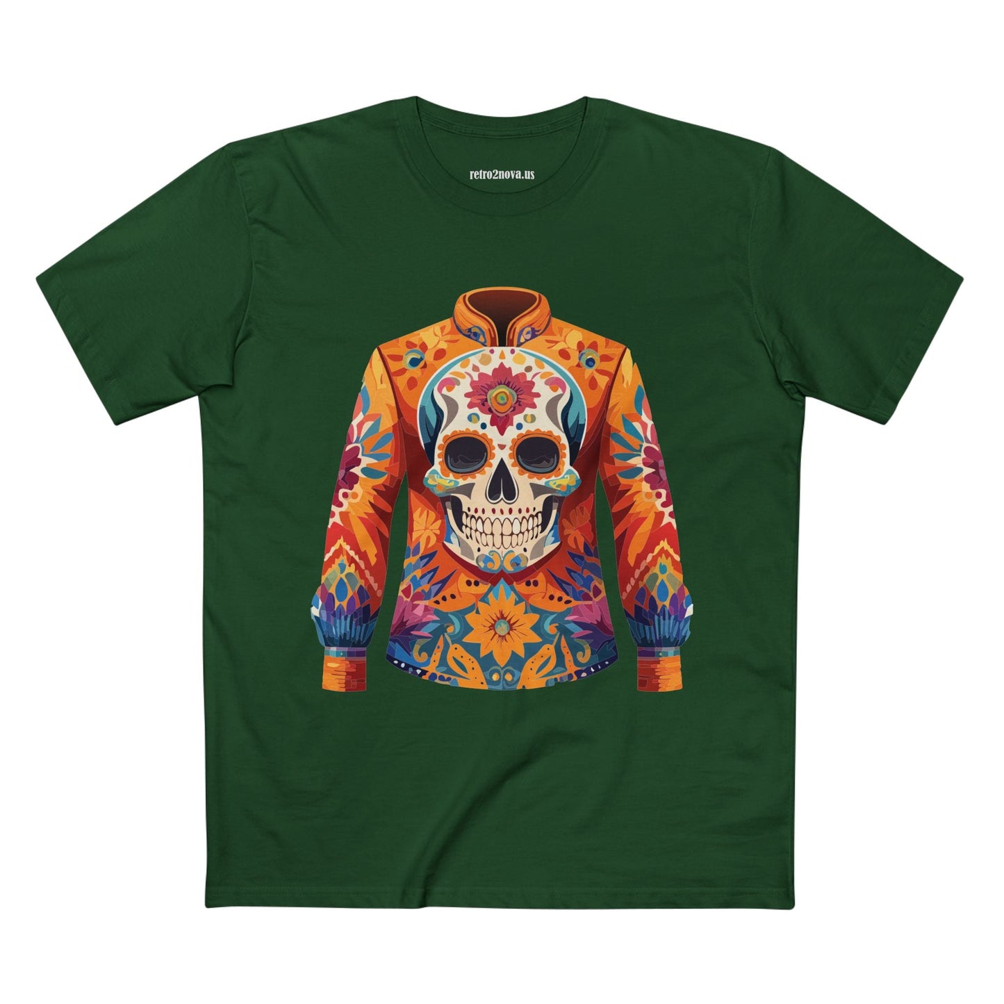 Unisex Skull Shirt With Original Skeleton Art Design Premium Cotton Tee From Retro2Nova