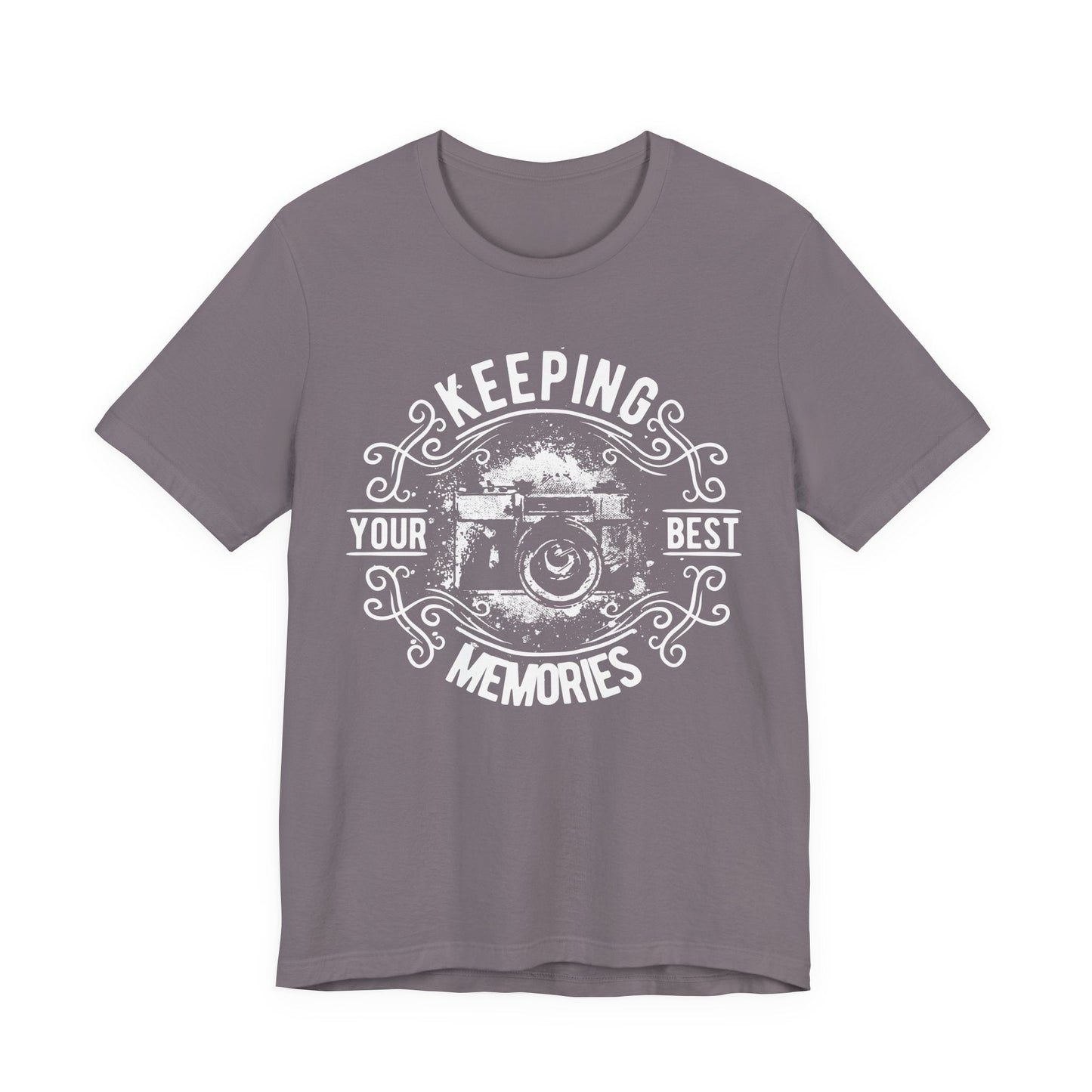 Keeping Your Best Memories T-Shirt Vintage Camera Graphic T-Shirt A-5