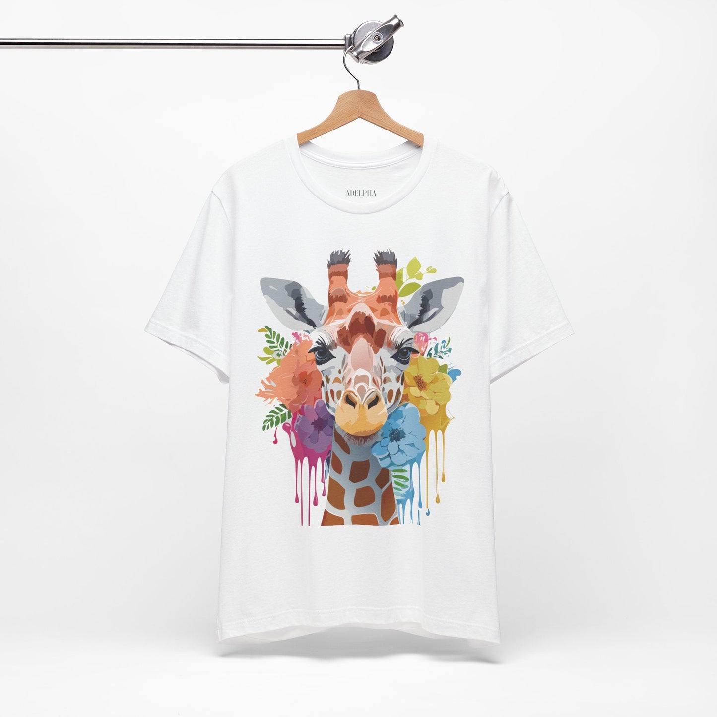 Giraffe Graphic Tee Unisex Jersey Short Sleeve Adelpha Vintage Inspired Artwork Design