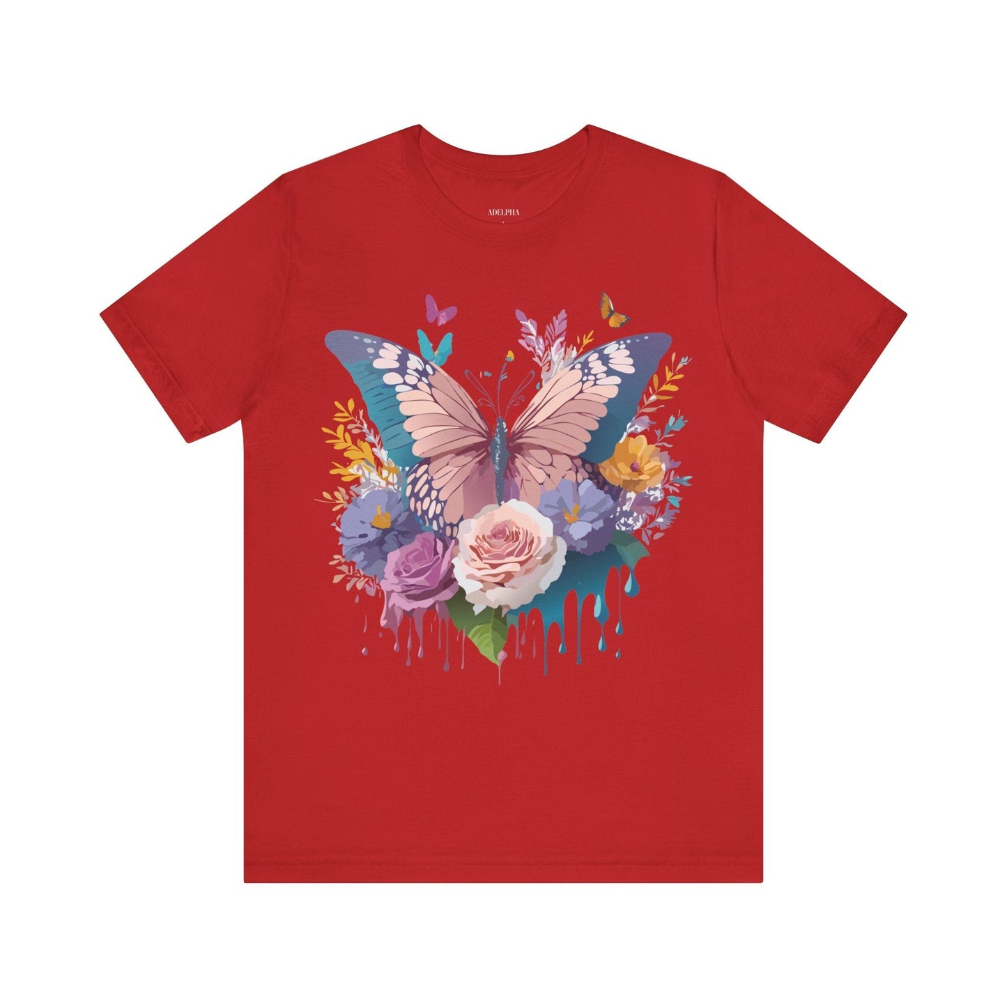 Butterfly Graphic Tee Unisex Short Sleeve From Adelpha Vintage Inspired Artwork