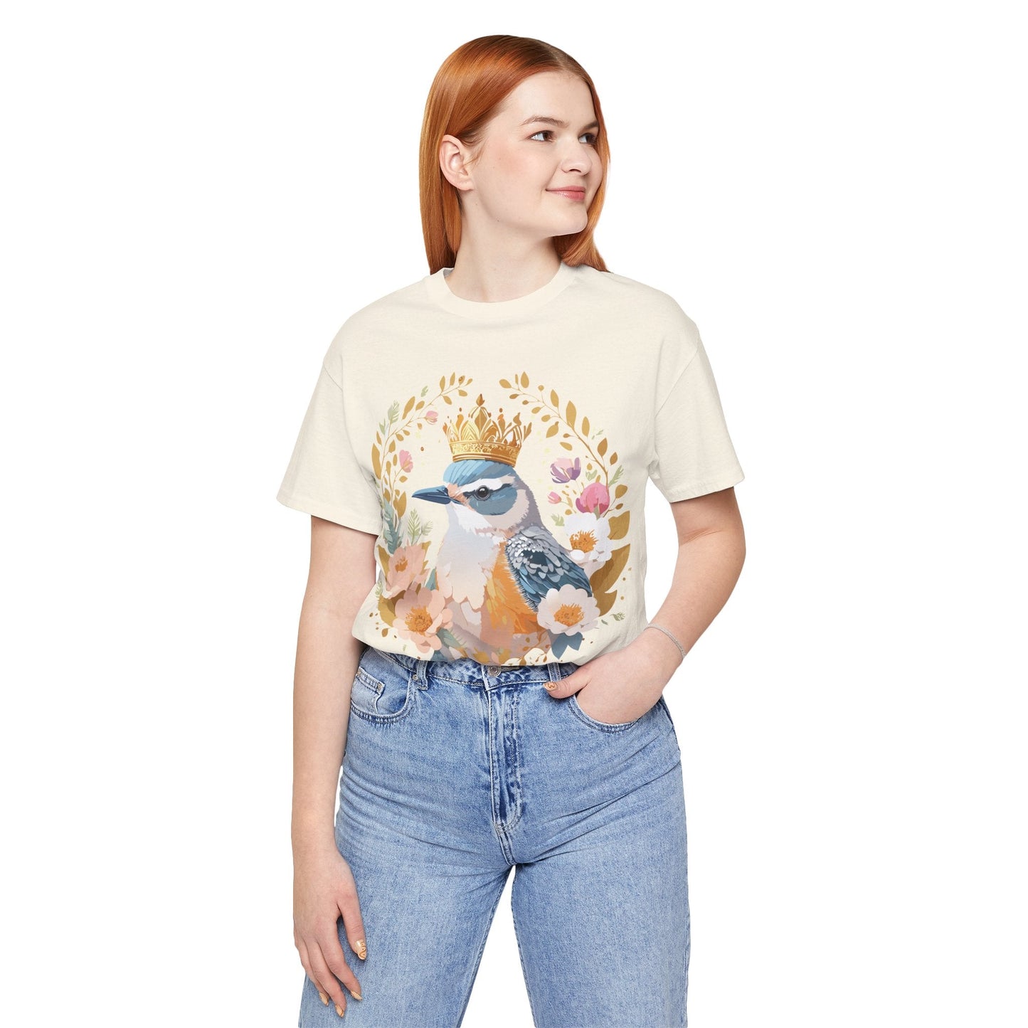 Medallion Graphic Unisex 100 Cotton Vintage Animal Medal Artwork Tee 33