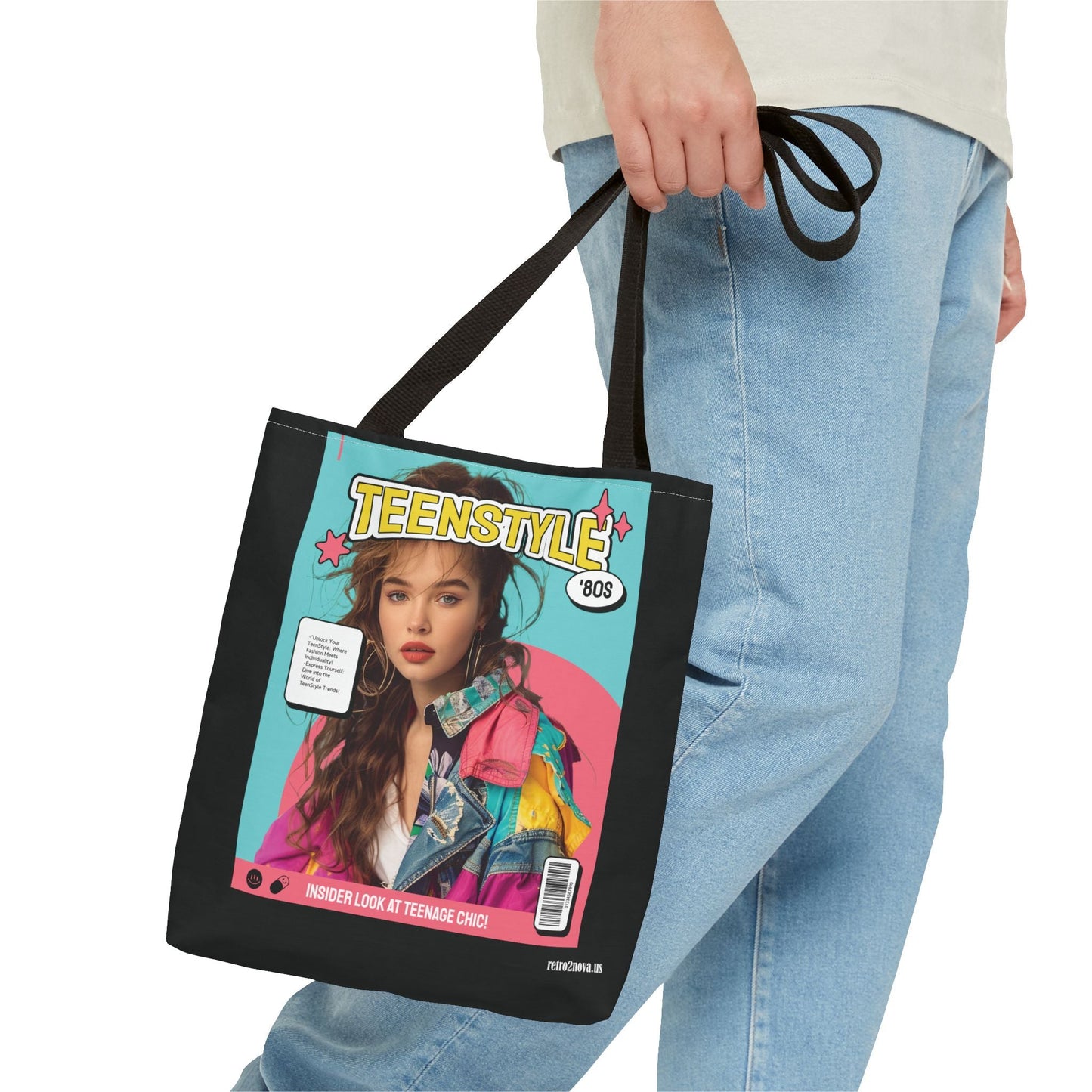 Magazine Cover Canvas Tote Bag Retro Style Durable Tote For Everyday Use Free Shipping