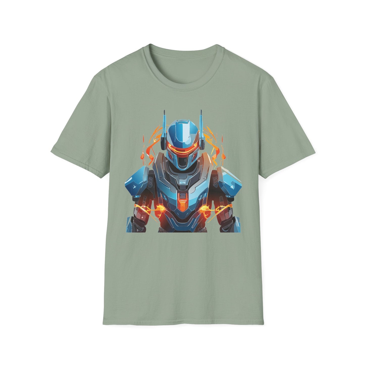 Cyborg Tee Robot Shirt Terminator Design Unisex Gildan Softstyle 64000 100 Percent Ring Spun Cotton