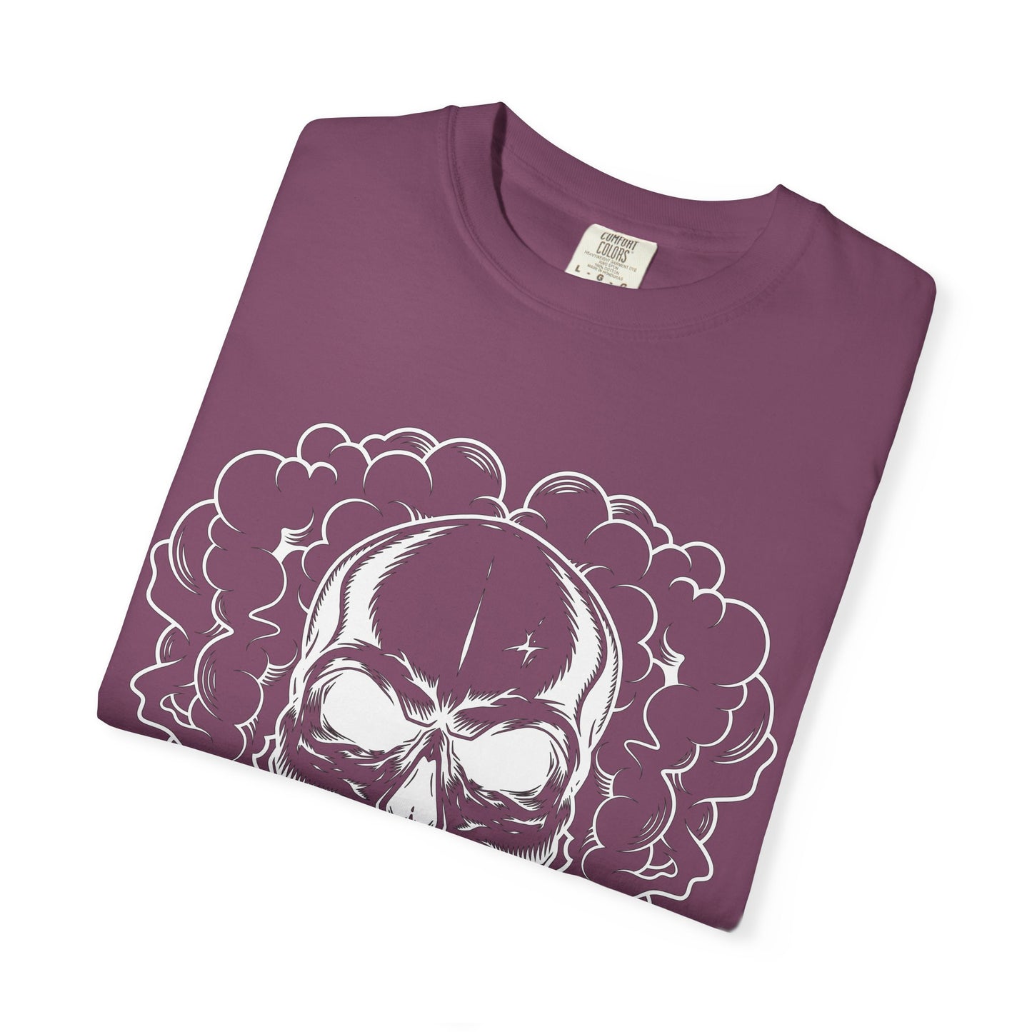 Camiseta unisex de algodón con calavera 