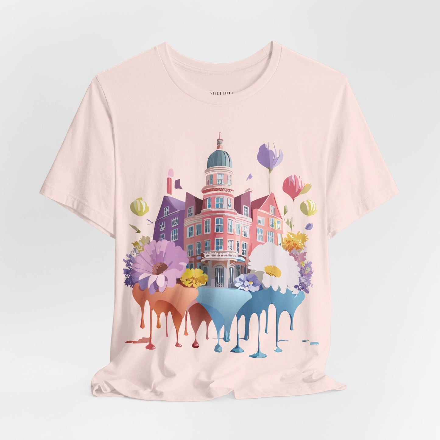 Unisex Graphic T Shirt With Adelpha Artwork Vintage Amsterdam Design Short Sleeve
