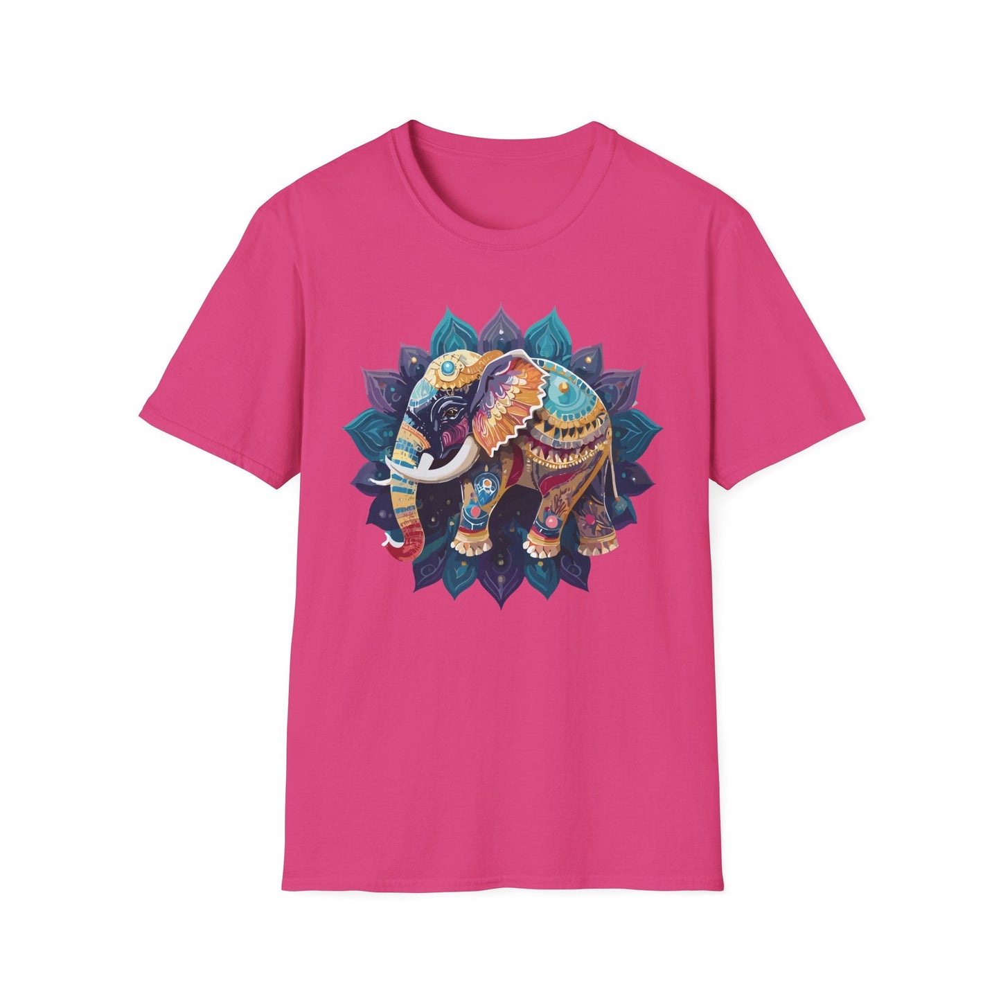 Elephant T Shirt Unisex Softstyle Cotton Tee Gildan 64000 Comfortable Everyday Wear