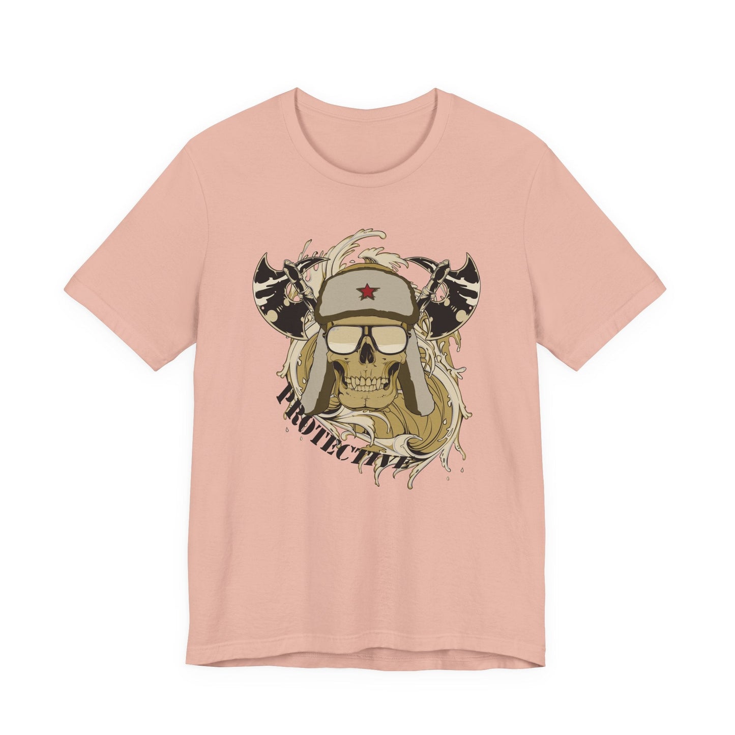 Viking Skull Graphic with Horned Helmet T-Shirt Captain Design Tee Art-41