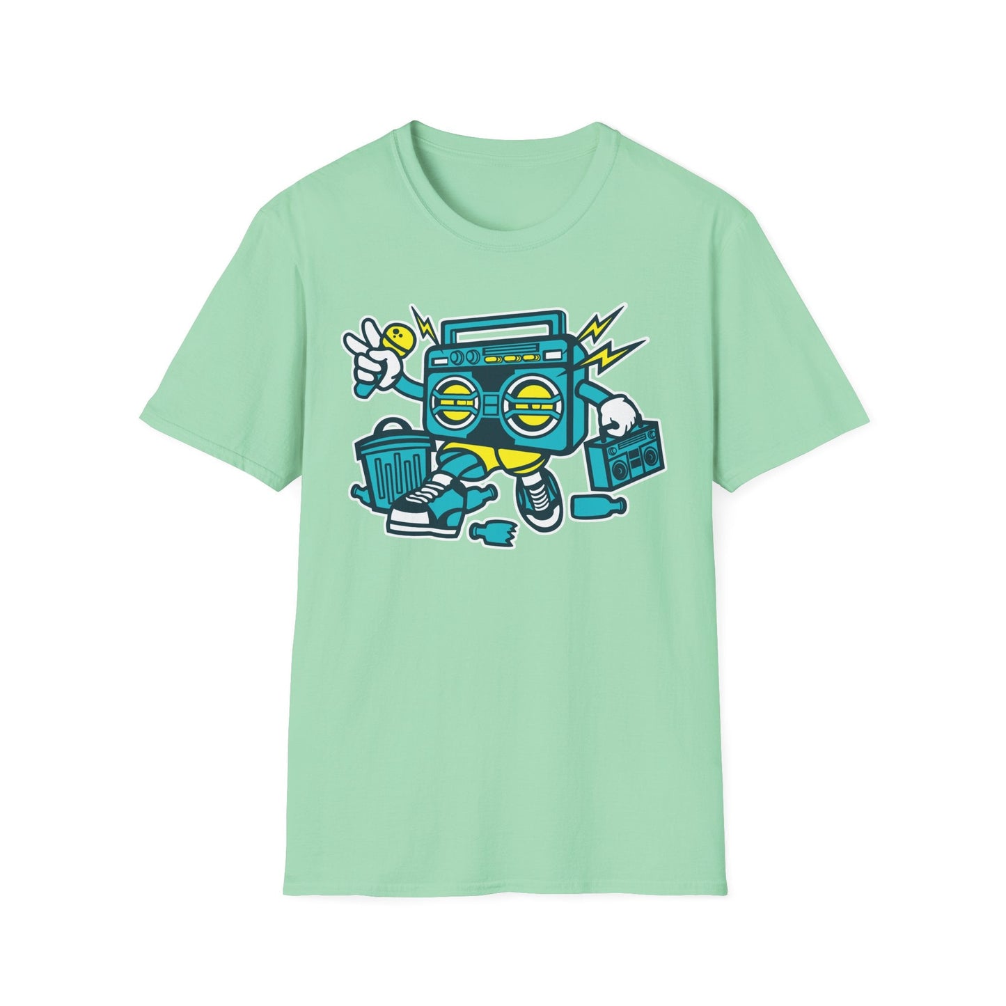 Cartoon T Shirt Animation Tee Funny Unisex Gildan Softstyle 64000 100 Percent Ring Spun Cotton