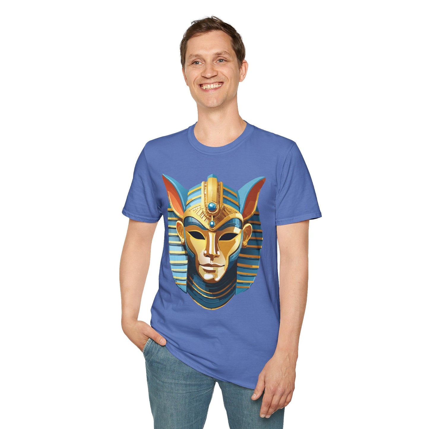 Mask Graphic Unisex Cotton Masquerade Design Artwork Tee 22