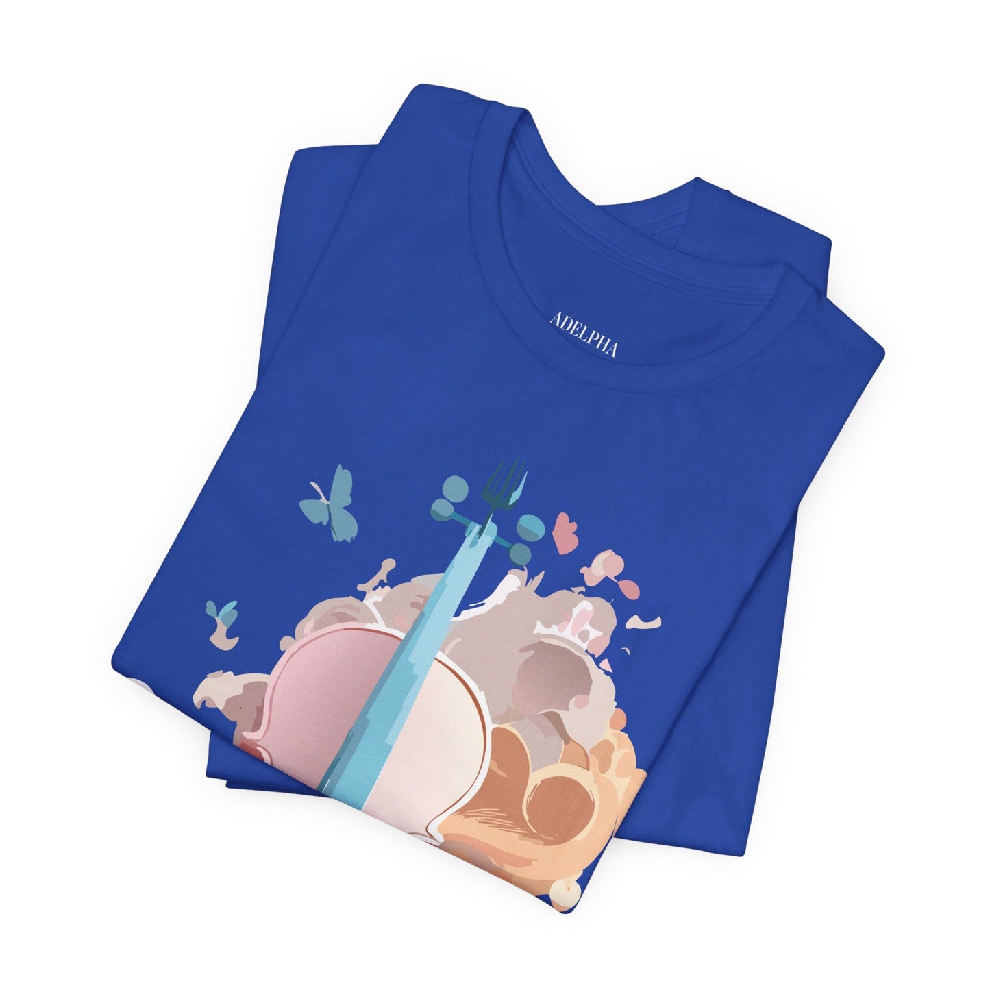 Music Graphic Unisex 100 Cotton Vintage Art with Musical Elements Tee 11