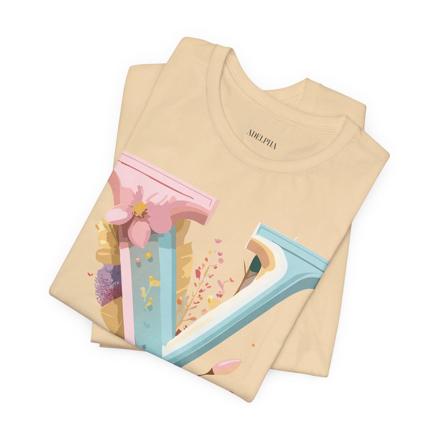 Letter Y Shirt Unisex Jersey Graphic Tee By Adelpha Vintage Inspired Art Short Sleeve Premium