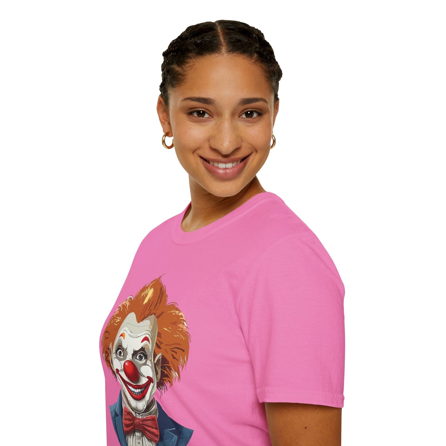 Clown Shirt Unisex Funny Man Circus Tee Softstyle Gildan 64000 Short Sleeve Shirt Premium
