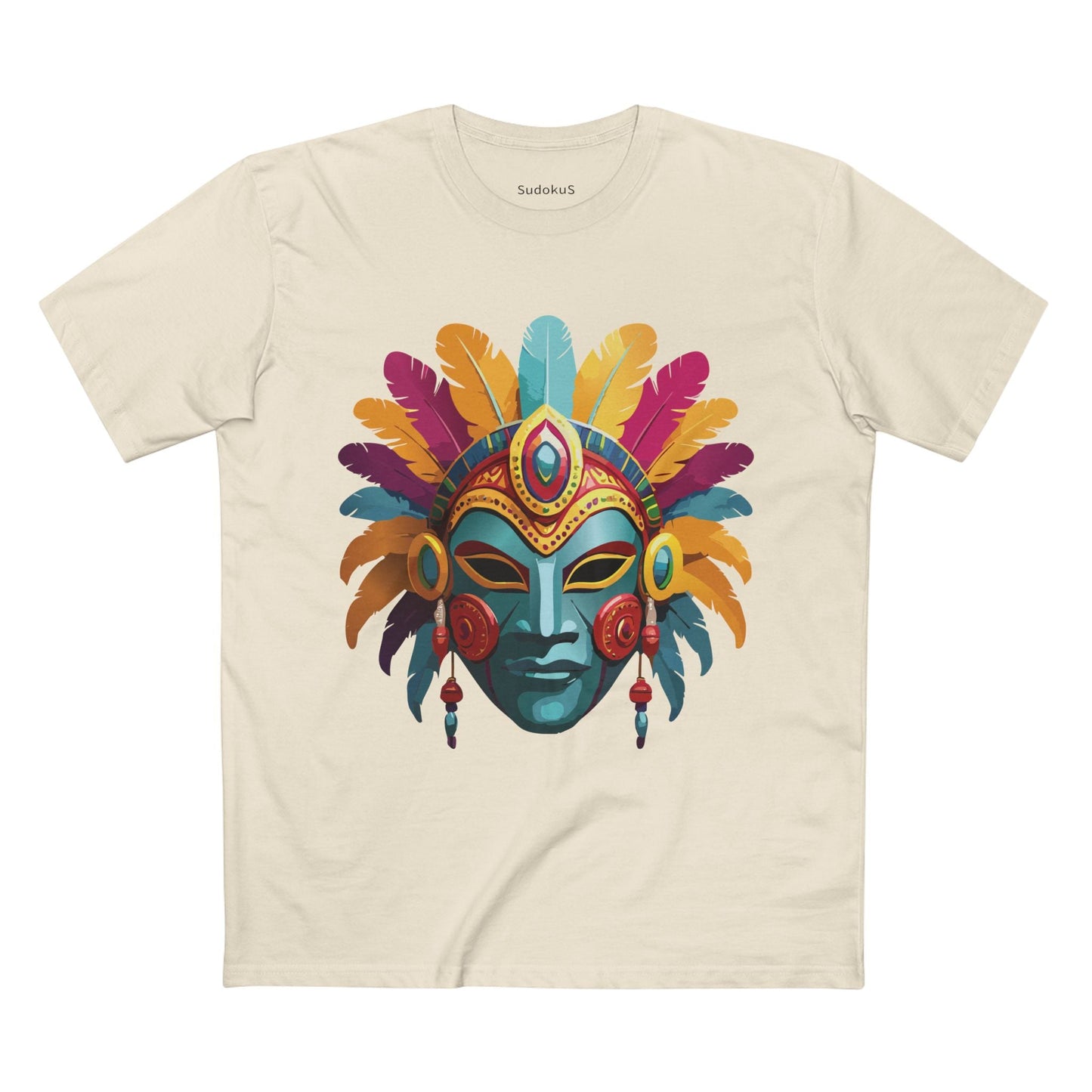 Mask Graphic Unisex 100 Cotton Staple Tee 34