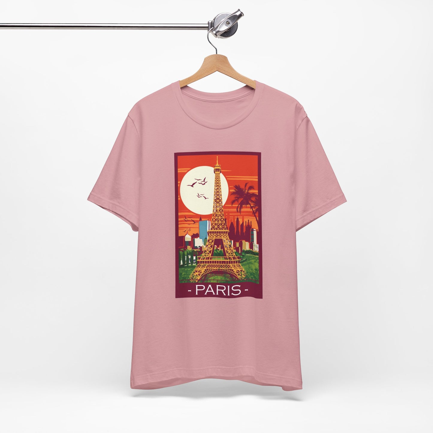 Retro Poster Paris Graphic Design Tee, Paris Shirt, Vintage Tees, Art Design T-Shirt, Graphic Tee, Retro Art Shirts