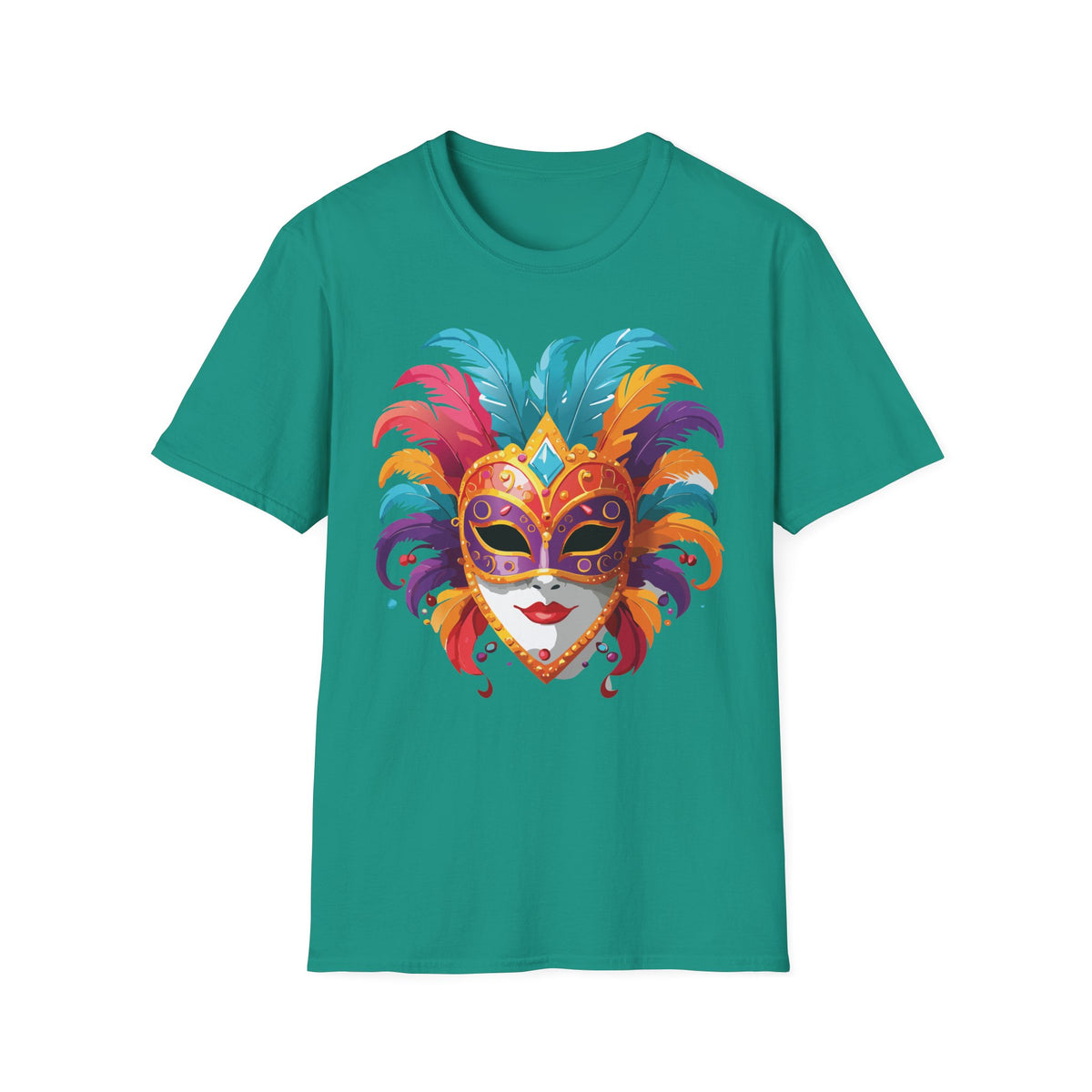 Mask Masquerade Carnival Graphic Tee Gildan Unisex 100 Cotton Tee Shirt h30