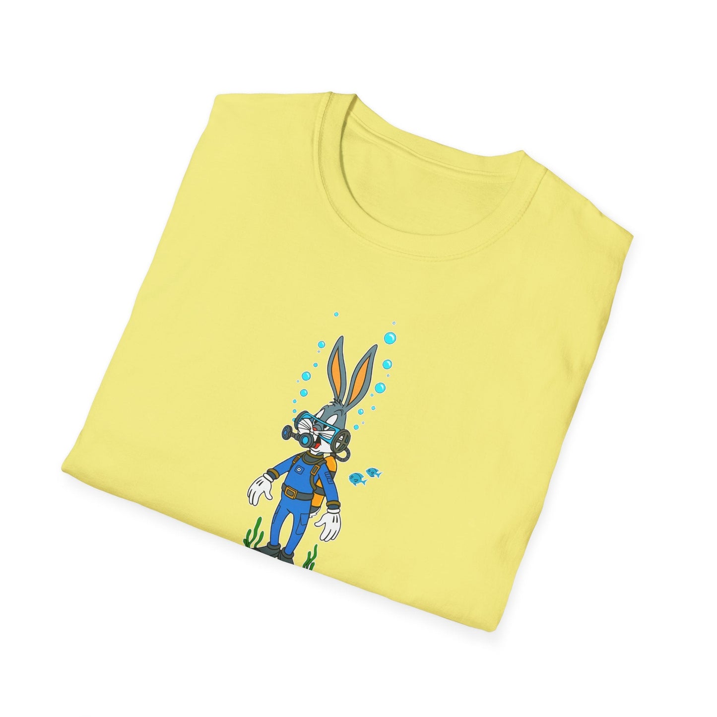 Bugs Bunny Animation Shirt Unisex T Shirt Cartoon Design Tee 100 Percent Cotton Gildan Softstyle