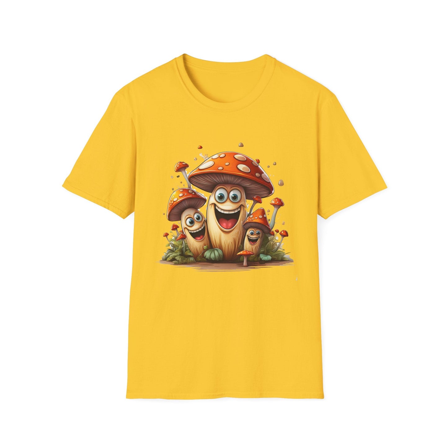Mashroom Tee Shirt Unisex Funny Mashroom Design Softstyle 100 Percent Cotton Gildan