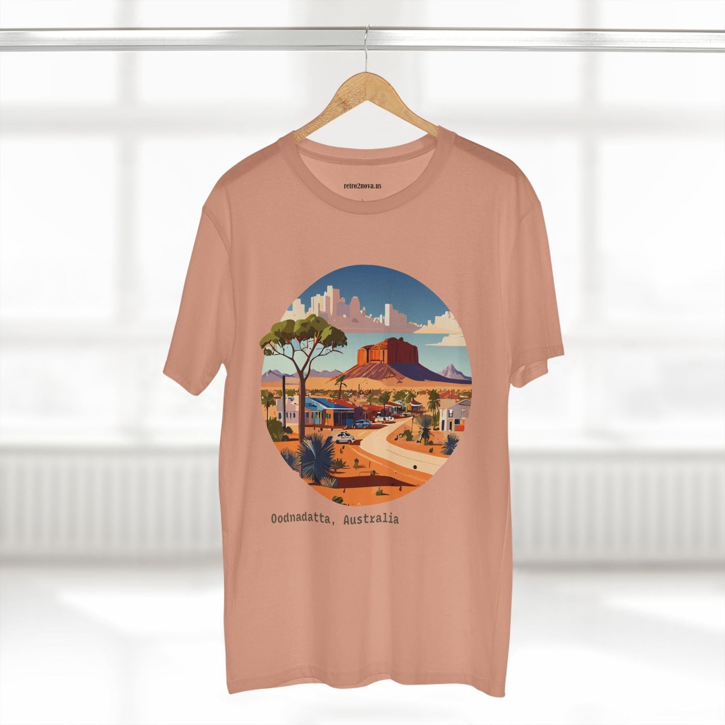 Travel Shirt Australia Original Art Design Unisex Premium Cotton Staple Tee By Retro2Nova