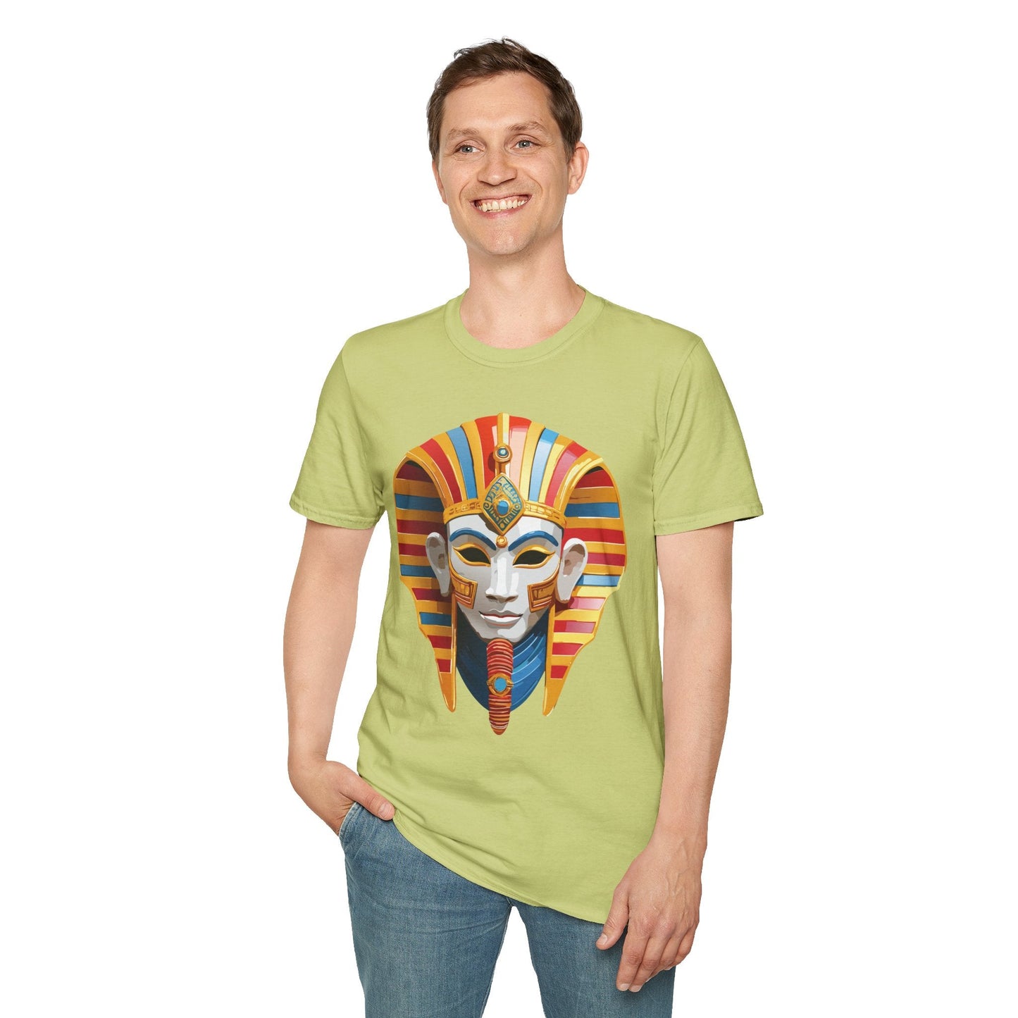 Mask Tee Shirt Unisex Art Design Masquerade Tee Gildan Softstyle 64000 Lightweight Cotton