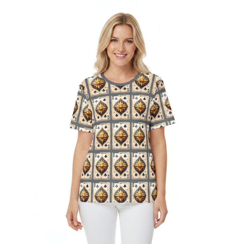 Unisex Poly T-Shirt with Abstract Graphic Design Print