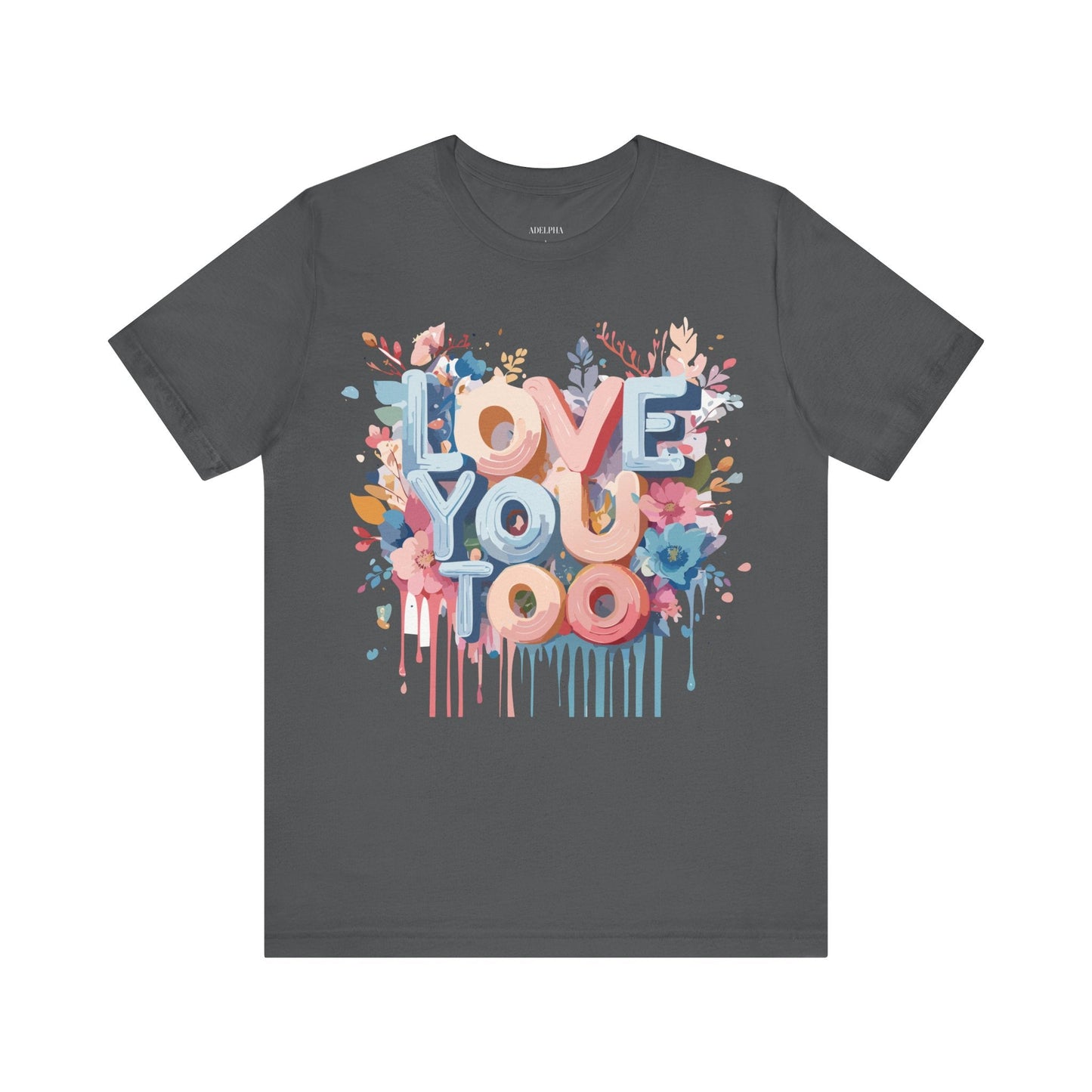 Valentine Graphic Tee Unisex Short Sleeve Art Design By Adelpha Vintage Inspired Tee
