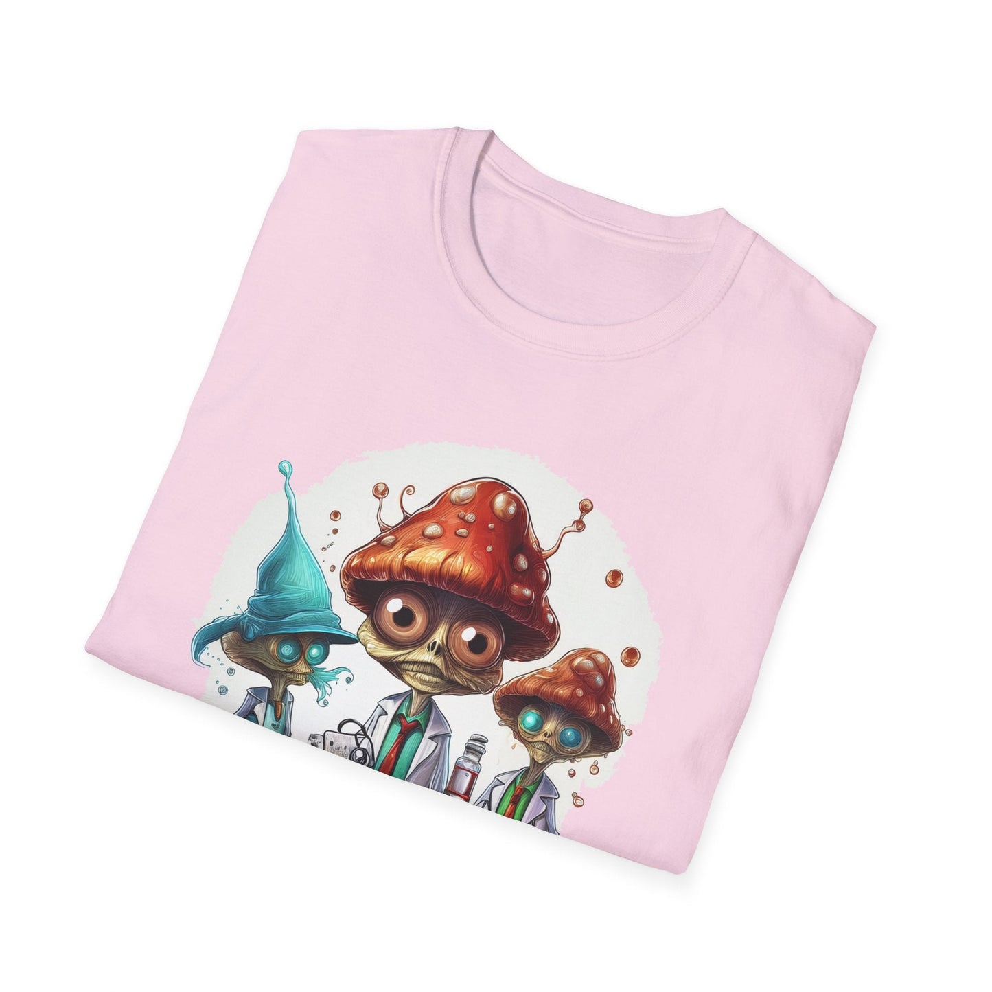 Mashroom Tee Shirt Unisex Funny Mashroom Design Cotton Tee Gildan Softstyle 64000
