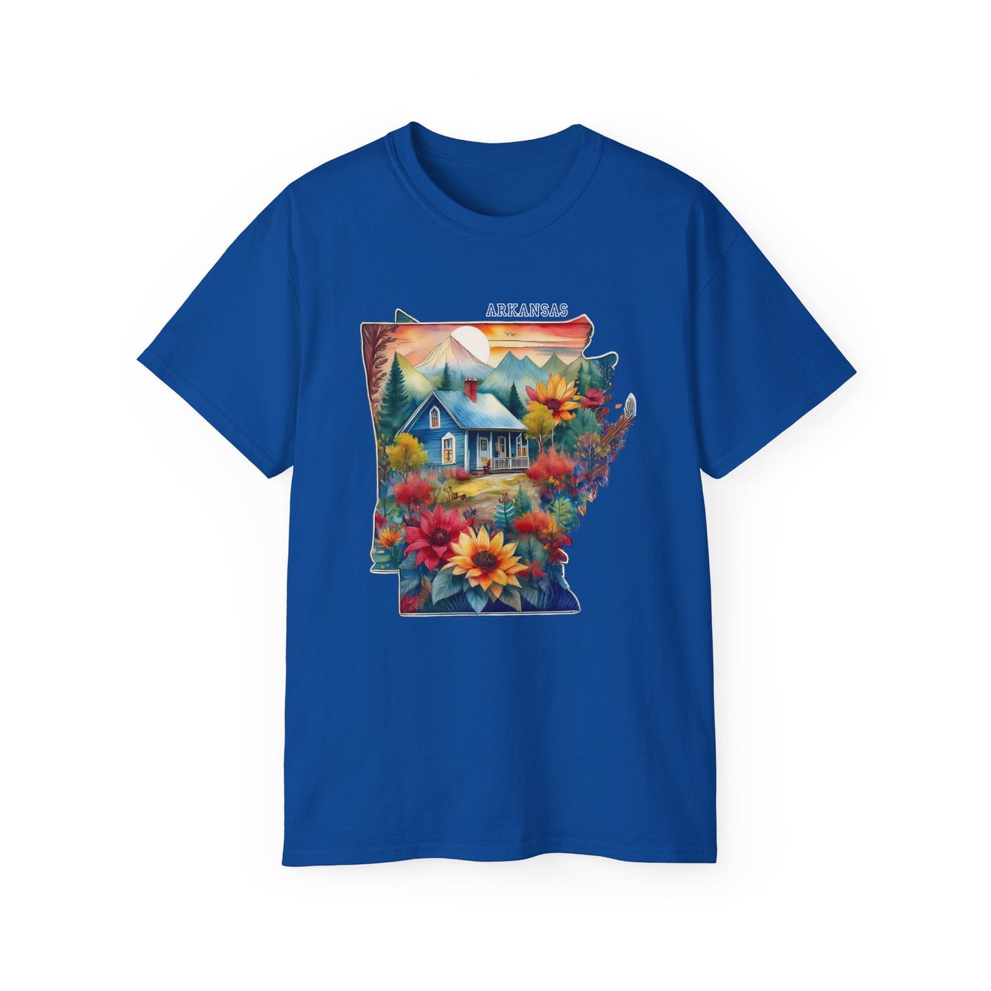 Arkansas Graphic Unisex Cotton T‑Shirt 2
