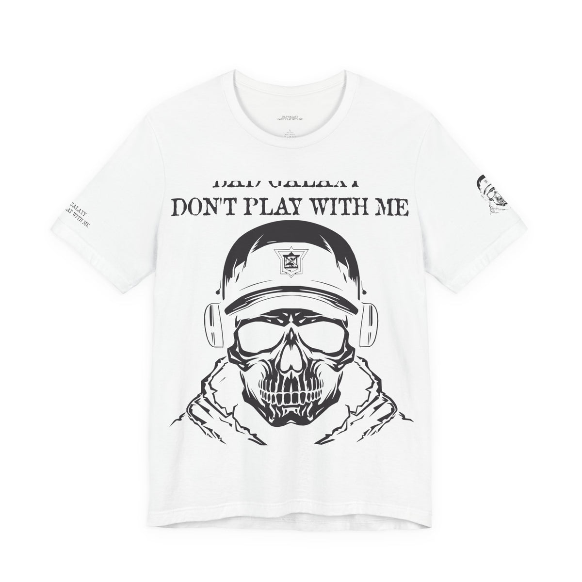 Skull Rock Graphic Unisex Cotton Bella+Canvas Tee with Art Design b43