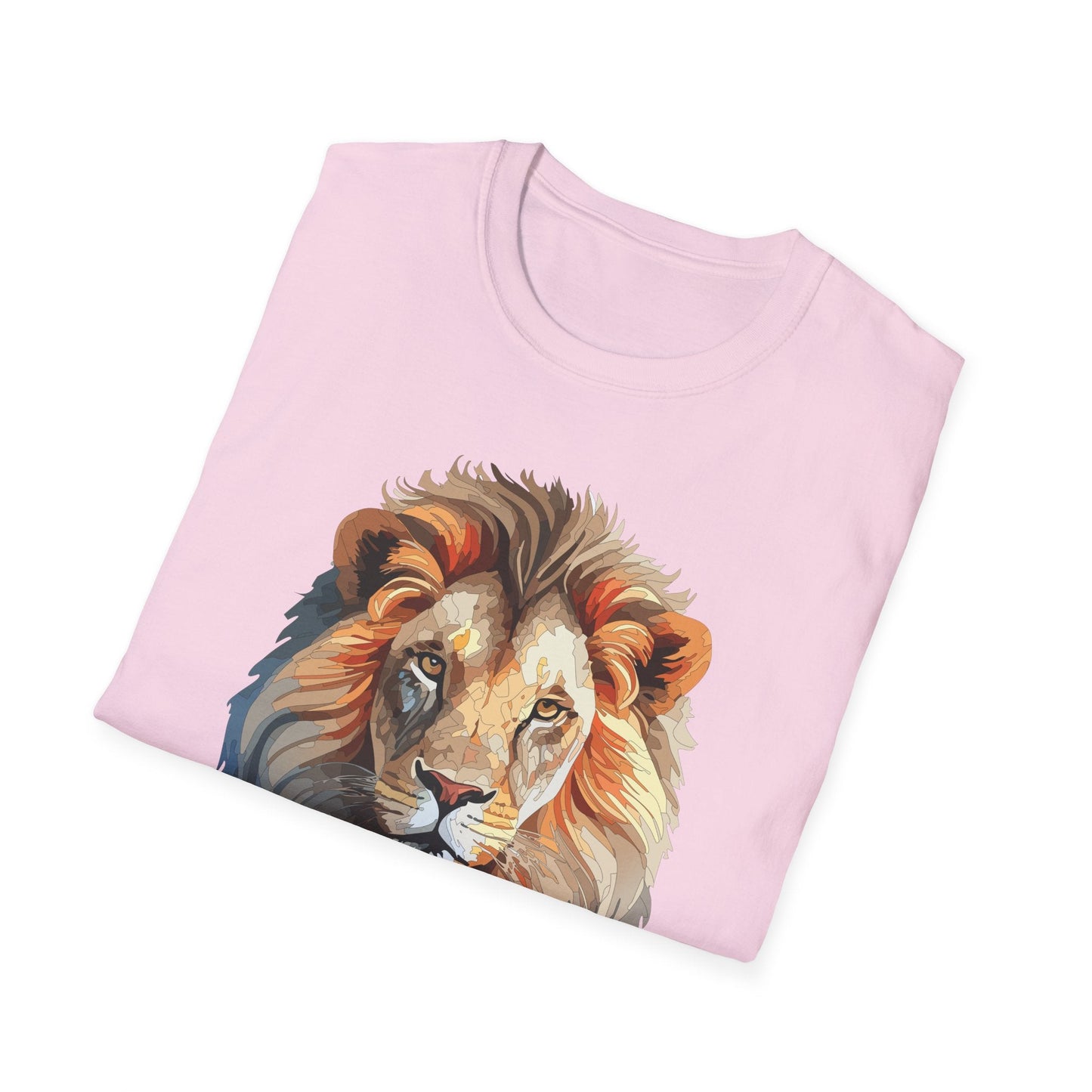 Gildan Lion Graphic Short Sleeve Softstyle Tee 100 Percent Cotton