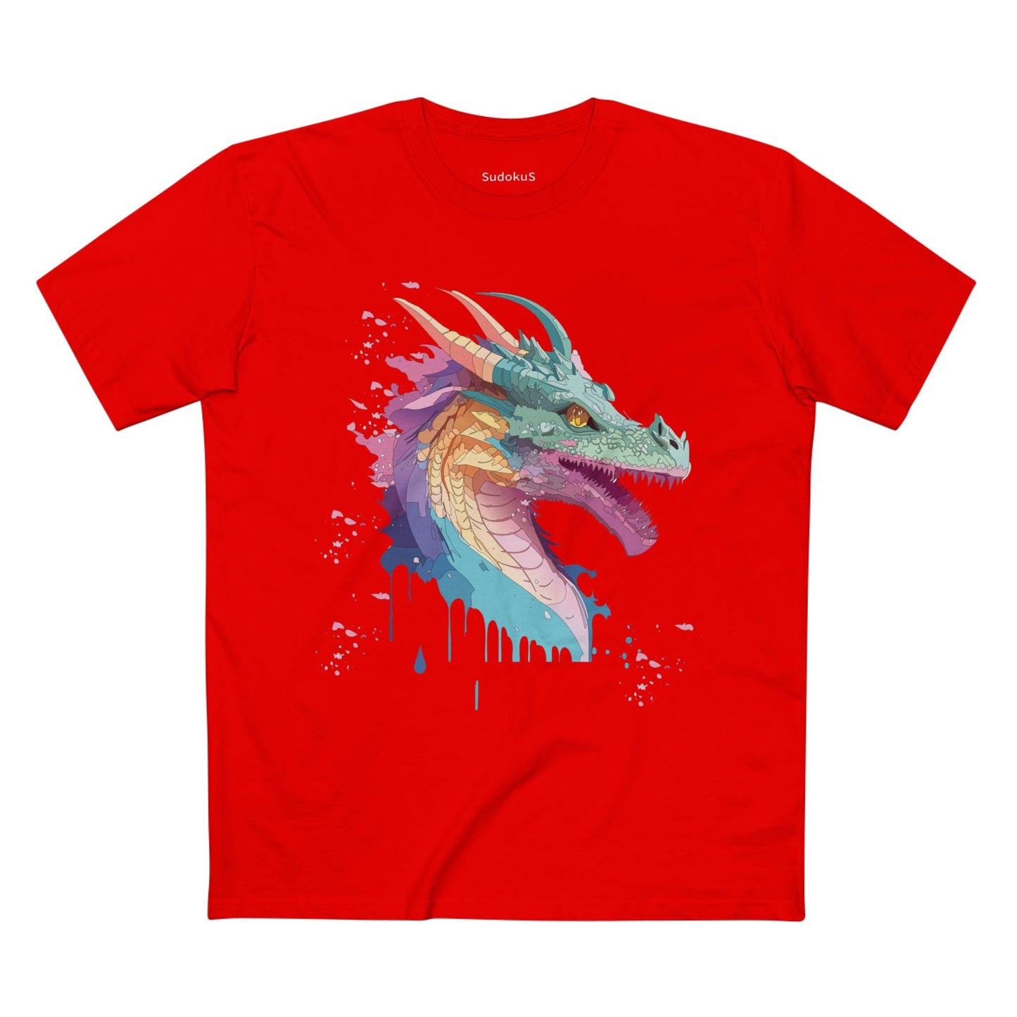 Dragon Graphic Unisex 100 Cotton Staple Tee 7