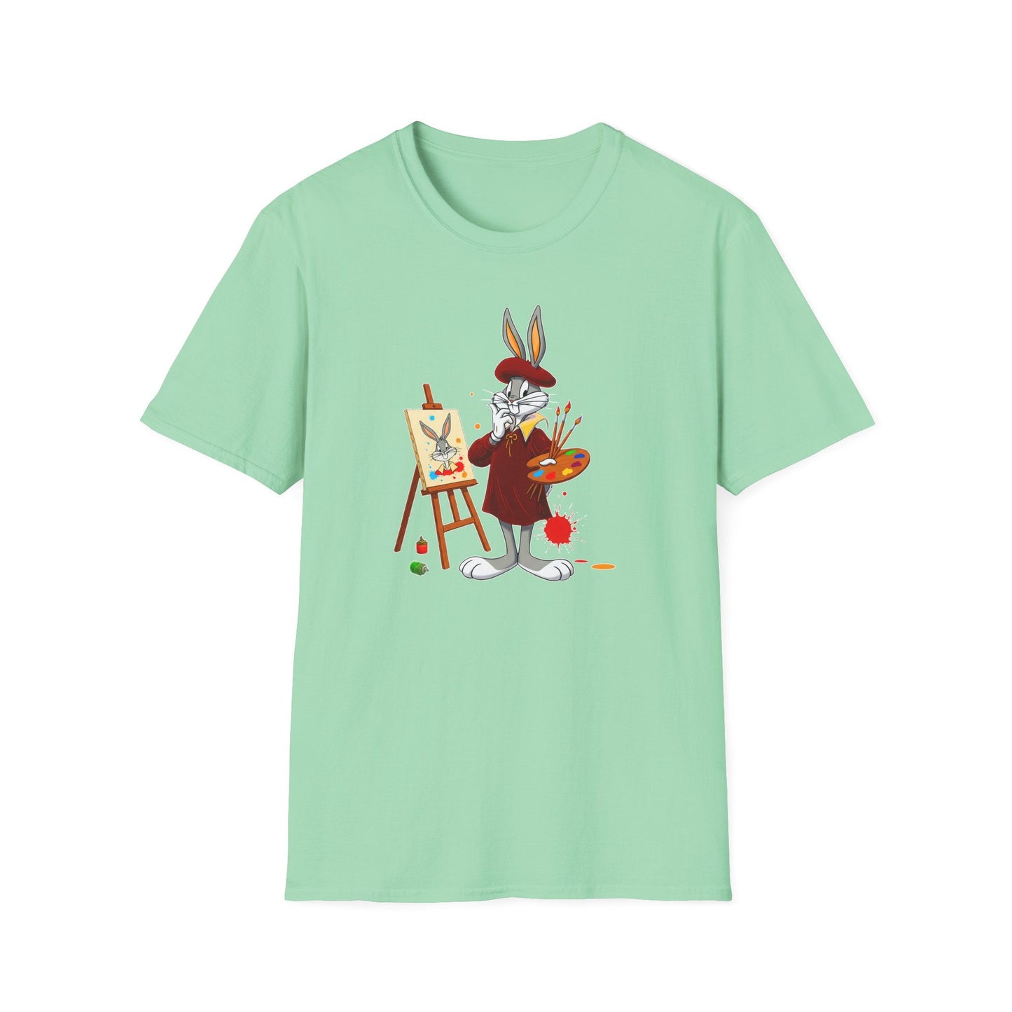Bugs Bunny Shirt Unisex Cartoon T Shirt Softstyle 64000 Graphic Tee By Gildan Brand