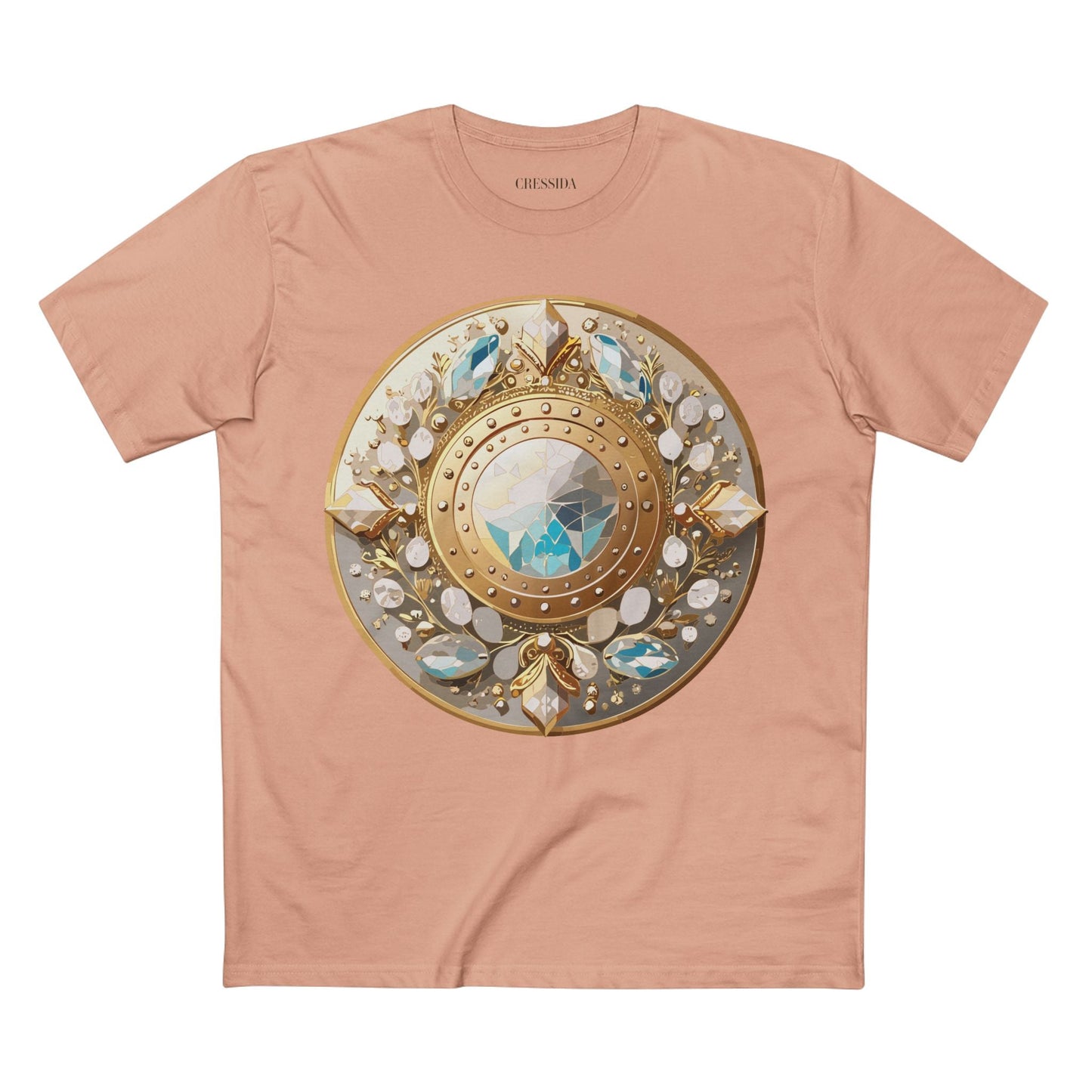 Medallion Graphic T-Shirt Unisex 100 Cotton With Gold Art Design Medal Tee 19