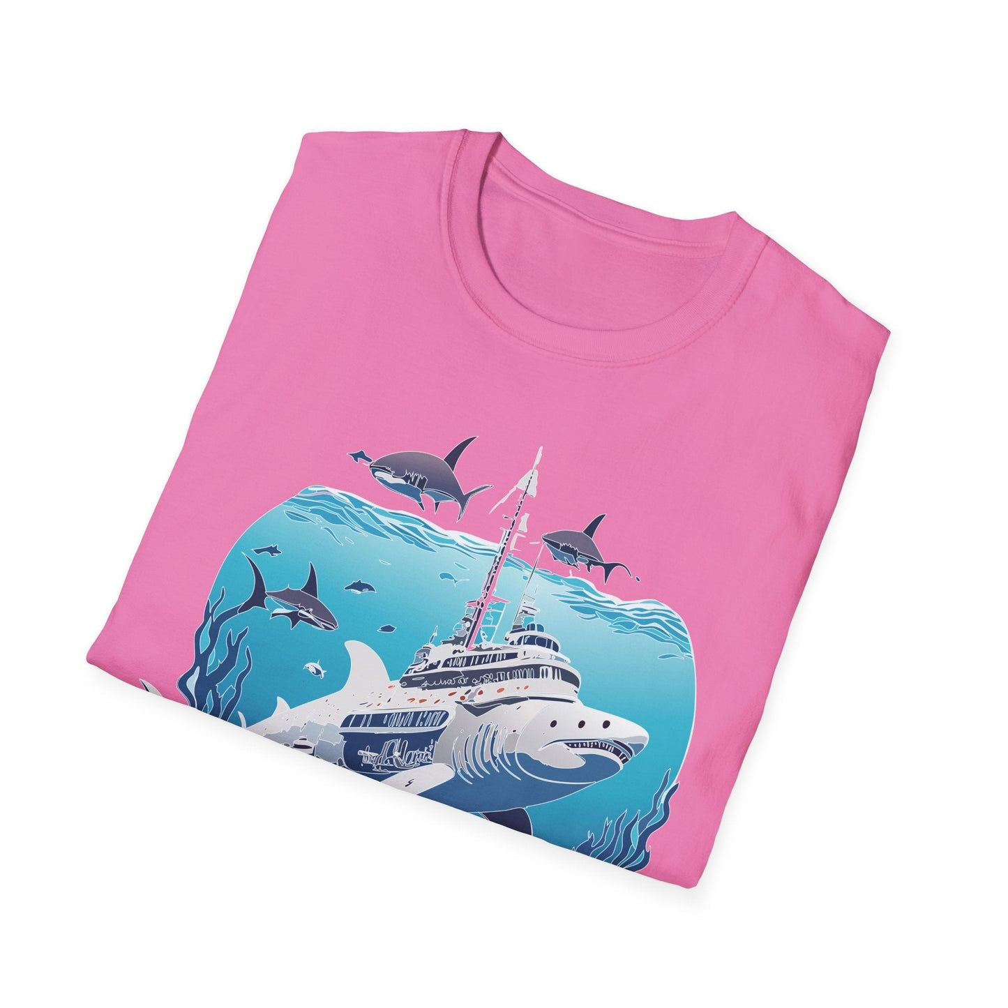 Ocean Tee Shirt Unisex Softstyle 64000 Ring Spun Cotton Art Design Tee For Everyday Comfort